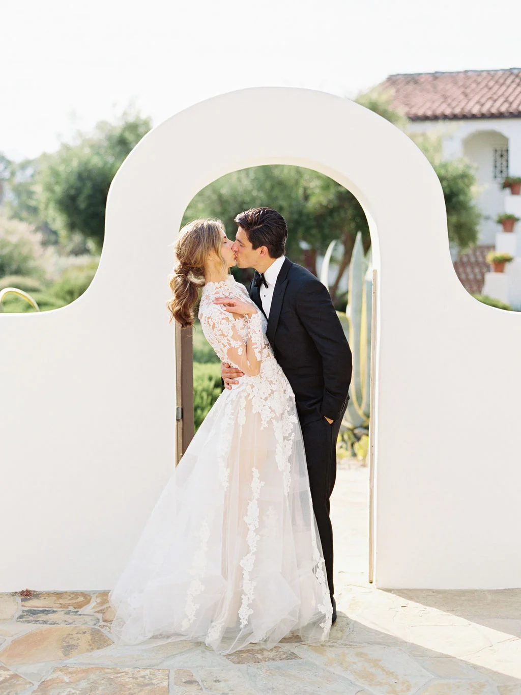Bride and groom portrait | Ojai Valley Inn | Compass Floral | Wedding Florist in San Diego and Southern California | Ryan Ray Photography