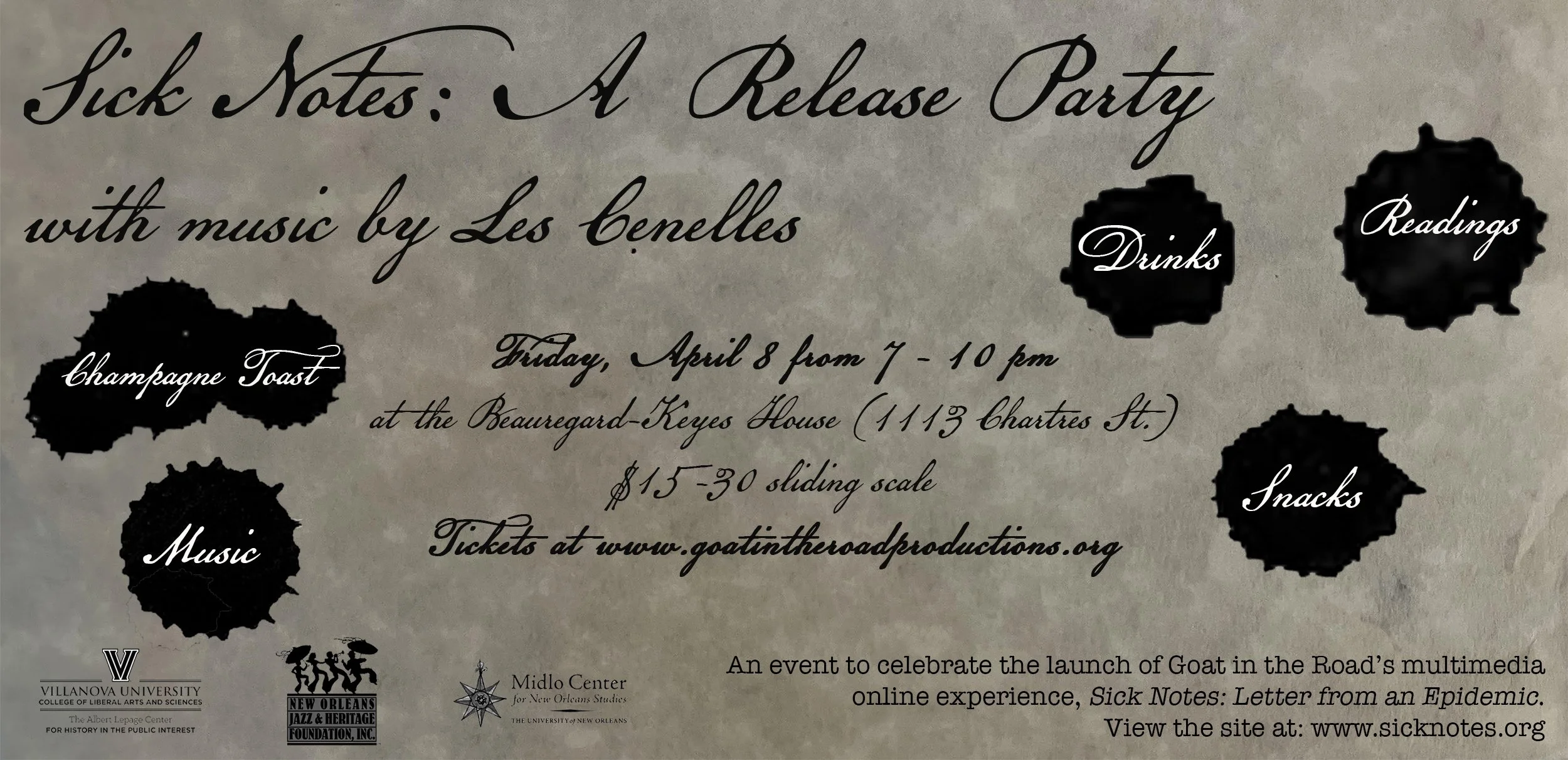 Sick Notes: A Release Party