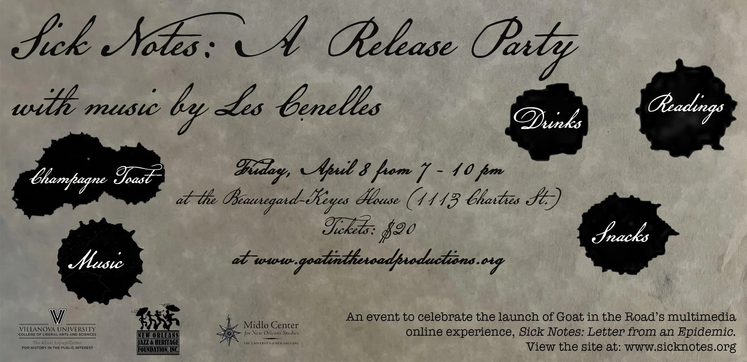 Sick Notes: Release Party