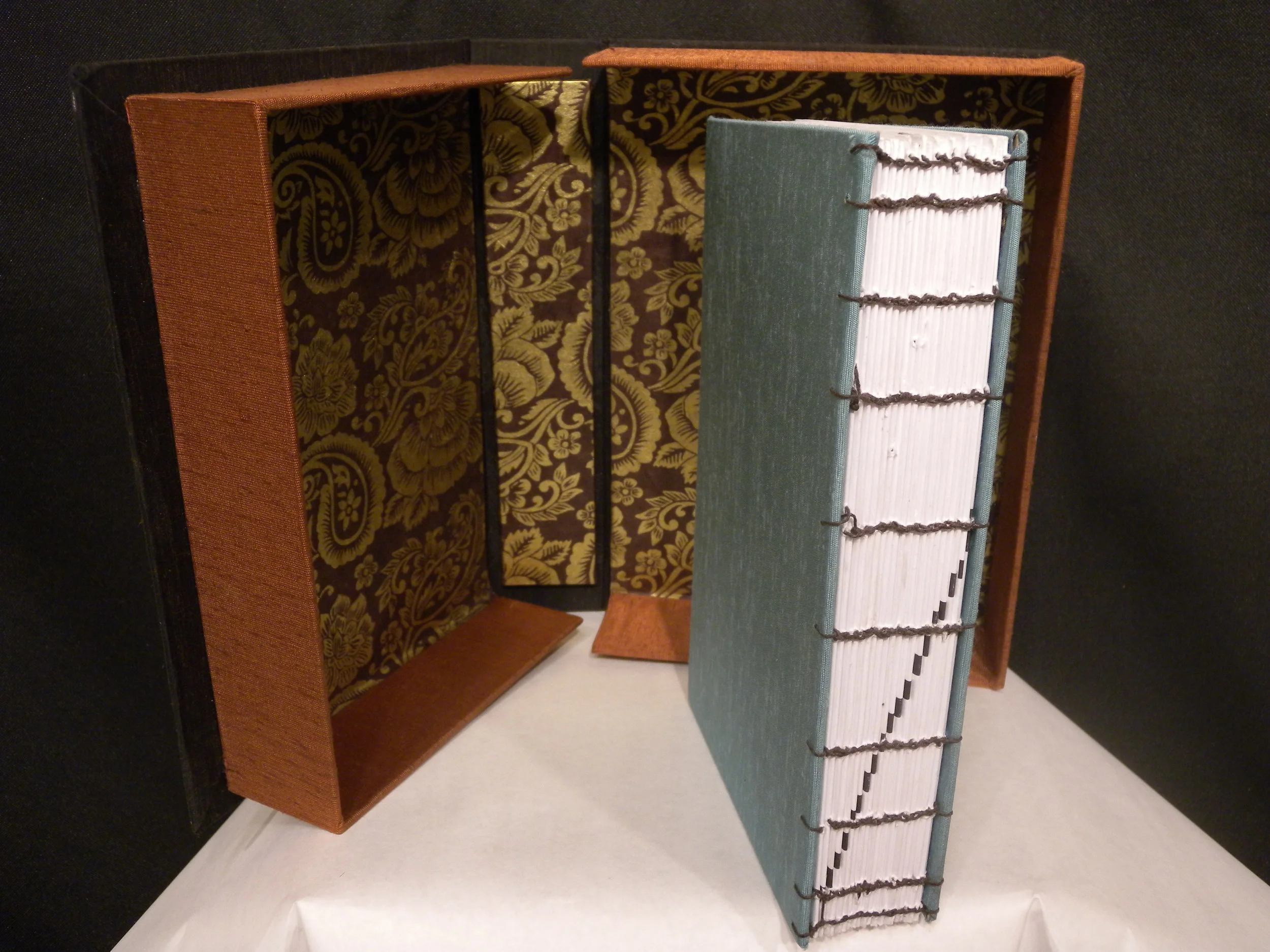  Textbook on book binding, hand bound with it's clamshell box.&nbsp; 