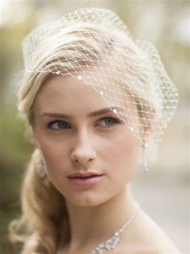 123V Birdcage Veil with Swarovski Crystals.jpg