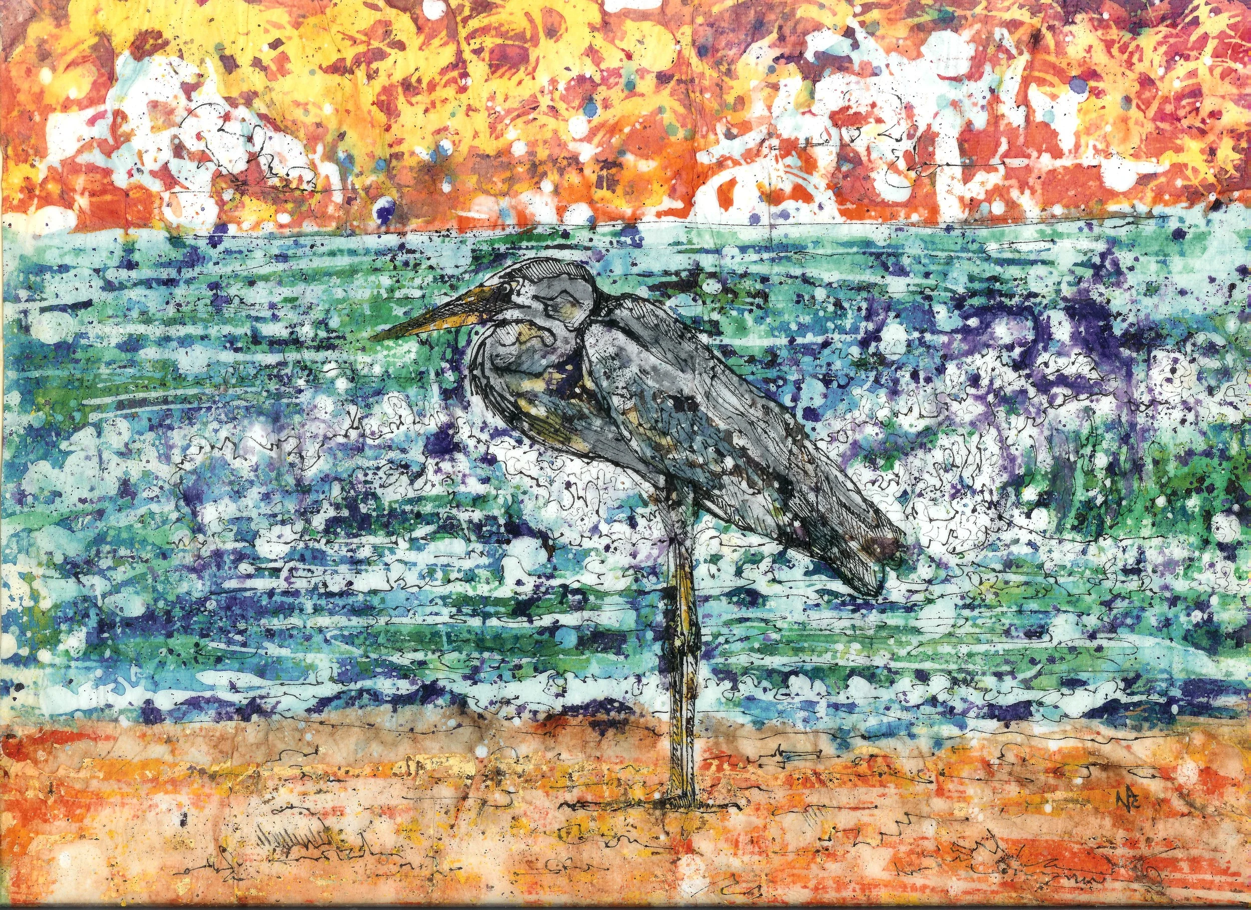 "Beach Heron"