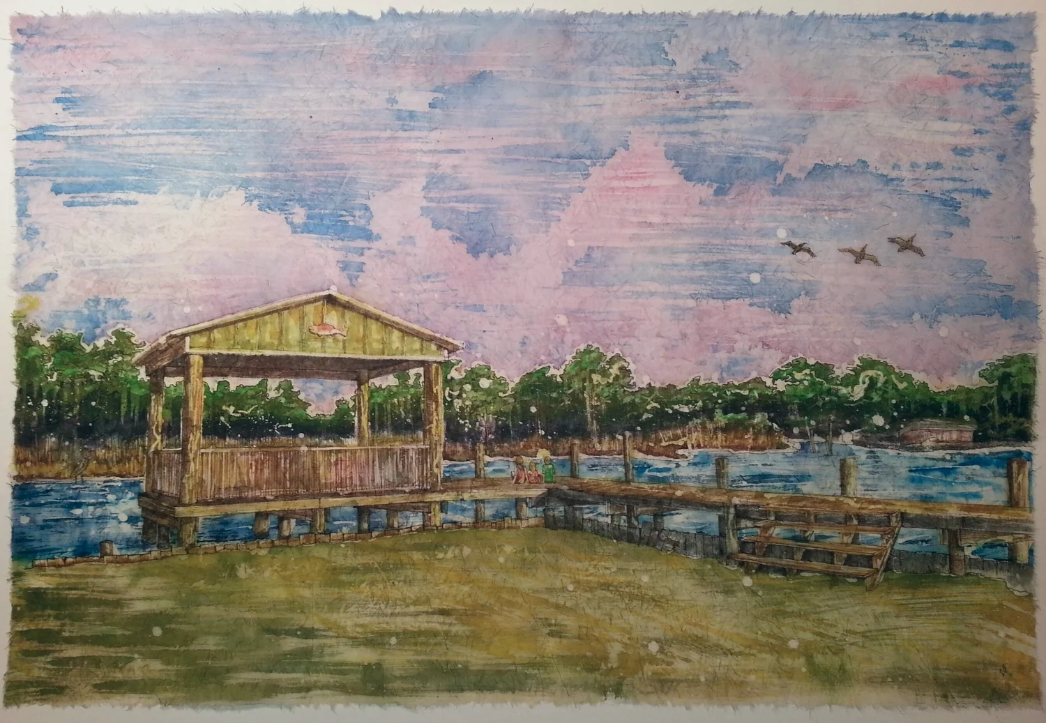 "Facing East at Sunset"