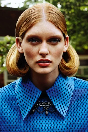 Katrin Schnabl feature in Madame Magazine in "She's a Lady" Editorial