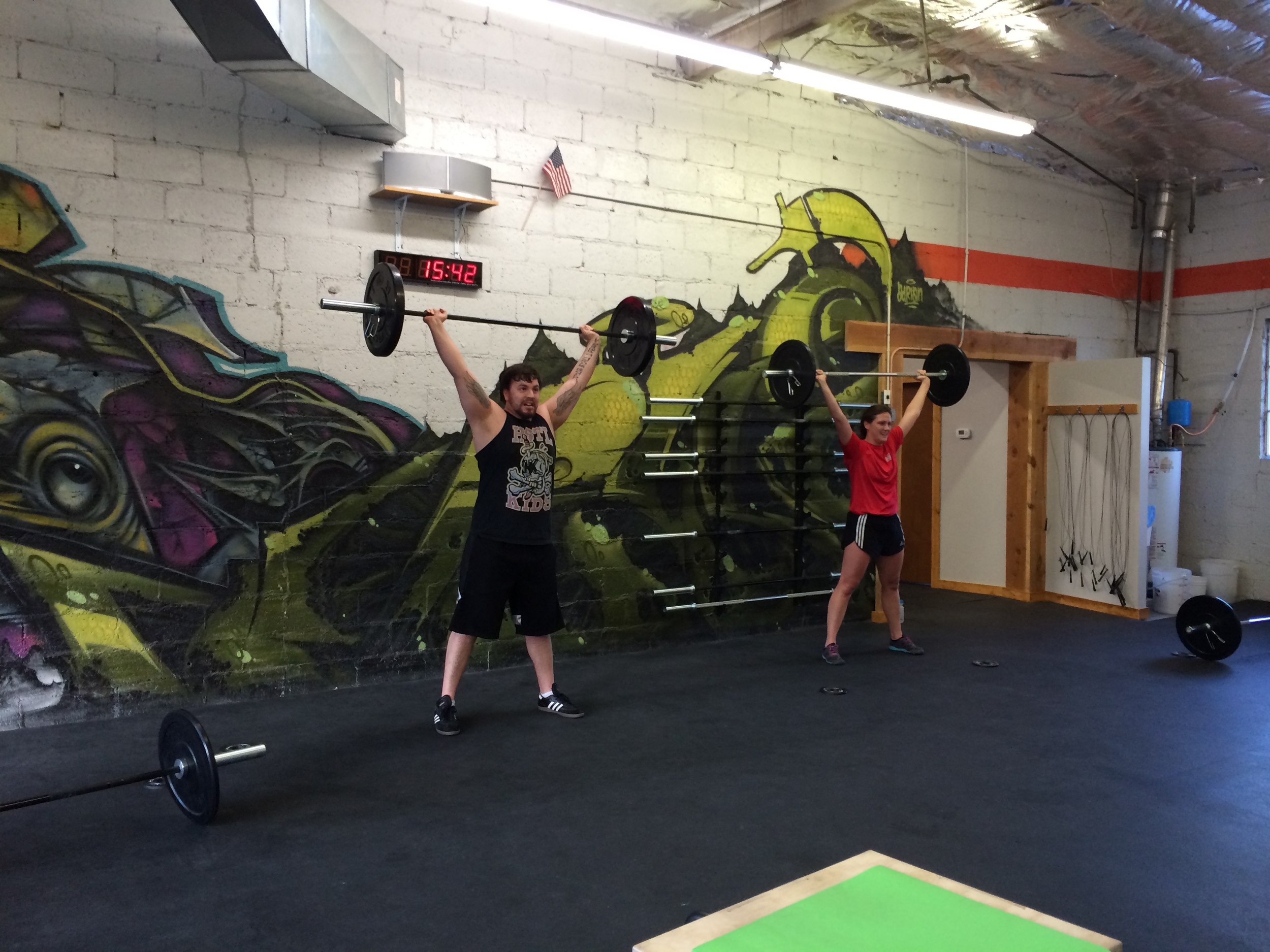 Luke and Kani found their snatch technique this morning.