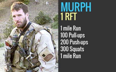 This workout is named in honor of Lt. Michael Murphy, a Navy Special Operations Officer who was killed in Afghanistan in 2005. It is a CrossFit benchmark workout. Don't worry, we will scale for all abilities. 