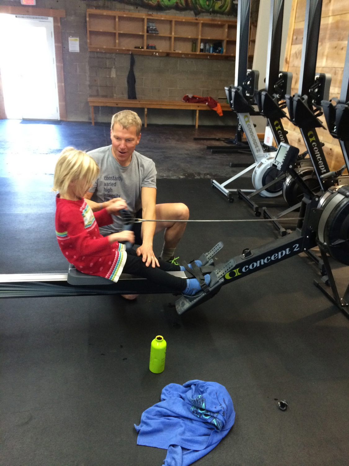 Tom going "Back to basics" with betty on rowing technique.