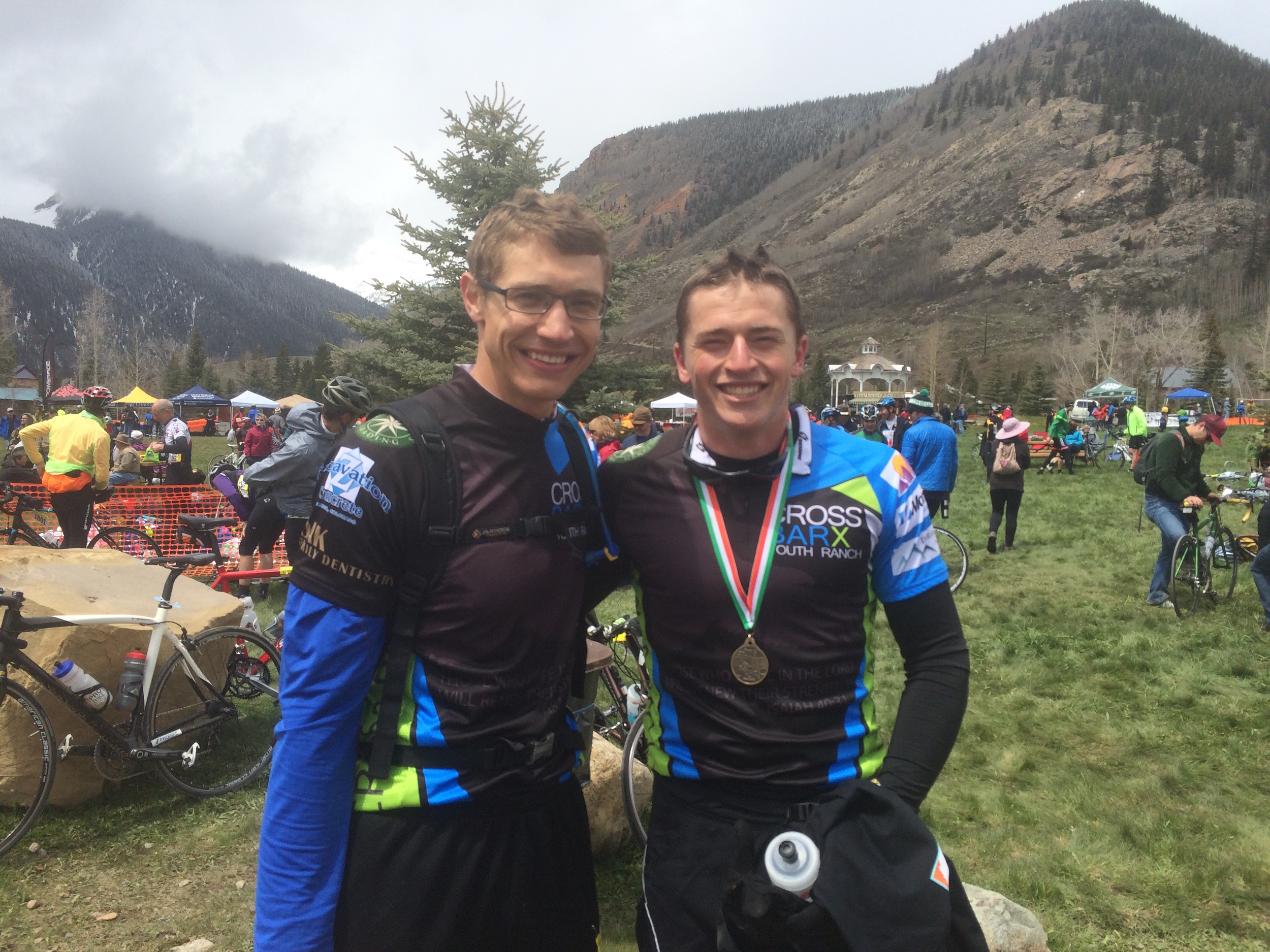 Dustin and Jacob found themselves in Silverton for the Iron Horse Bicycle Classic. They hadn't specifically trained for it, but we all know these boys put in the work in the gym.