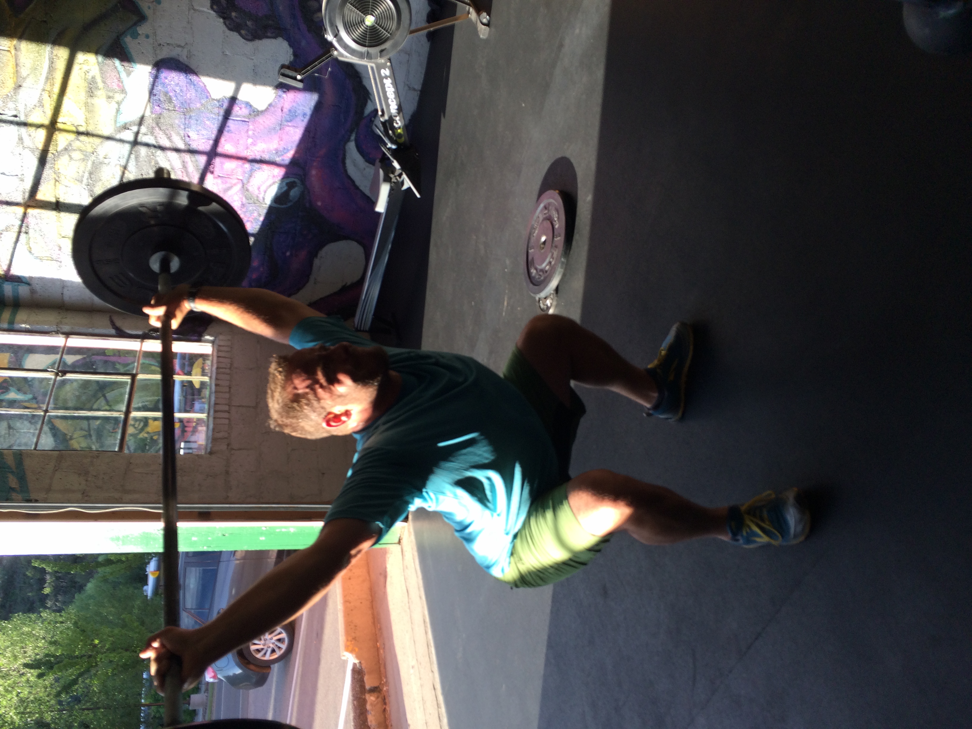 Robin is a strong guy. He's getting stronger because he isn't afraid to take weight off the bar and move well.