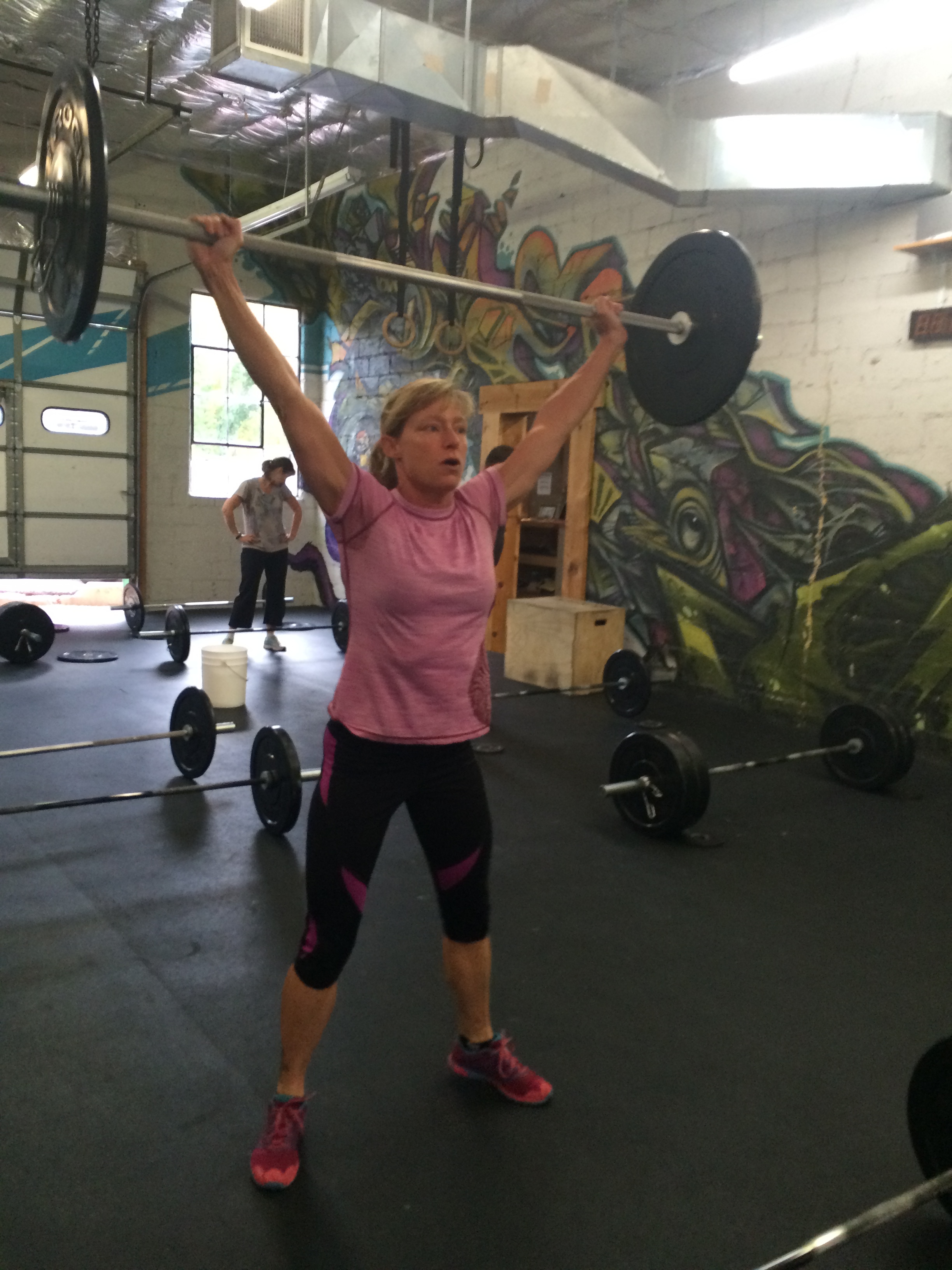 100 snatches with impeccable form were no problem for diane. Good scaling makes great workouts possible.
