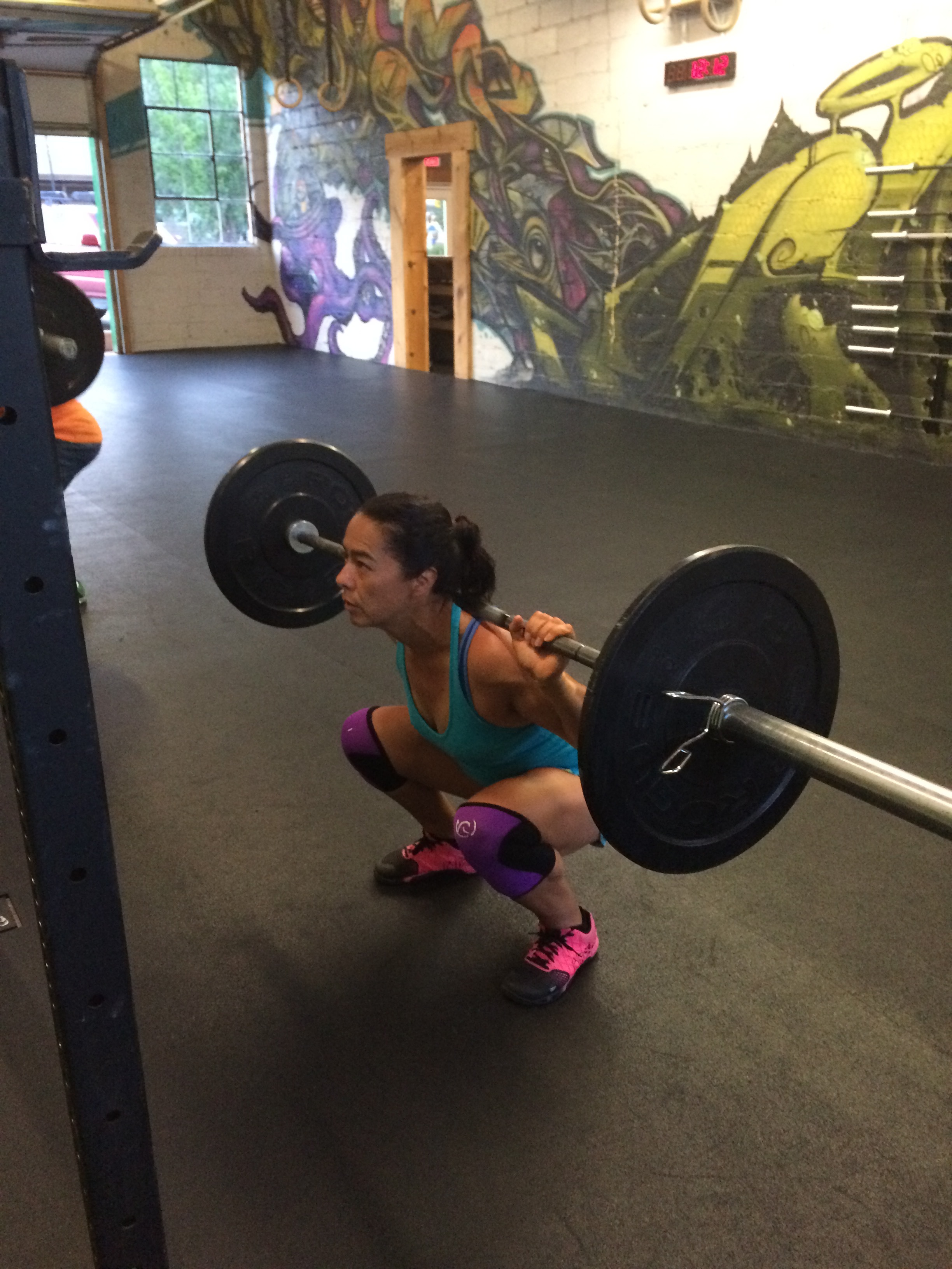 Back squats only count if the crease of your hip is below the top of your knee. I think julianna has that nailed.
