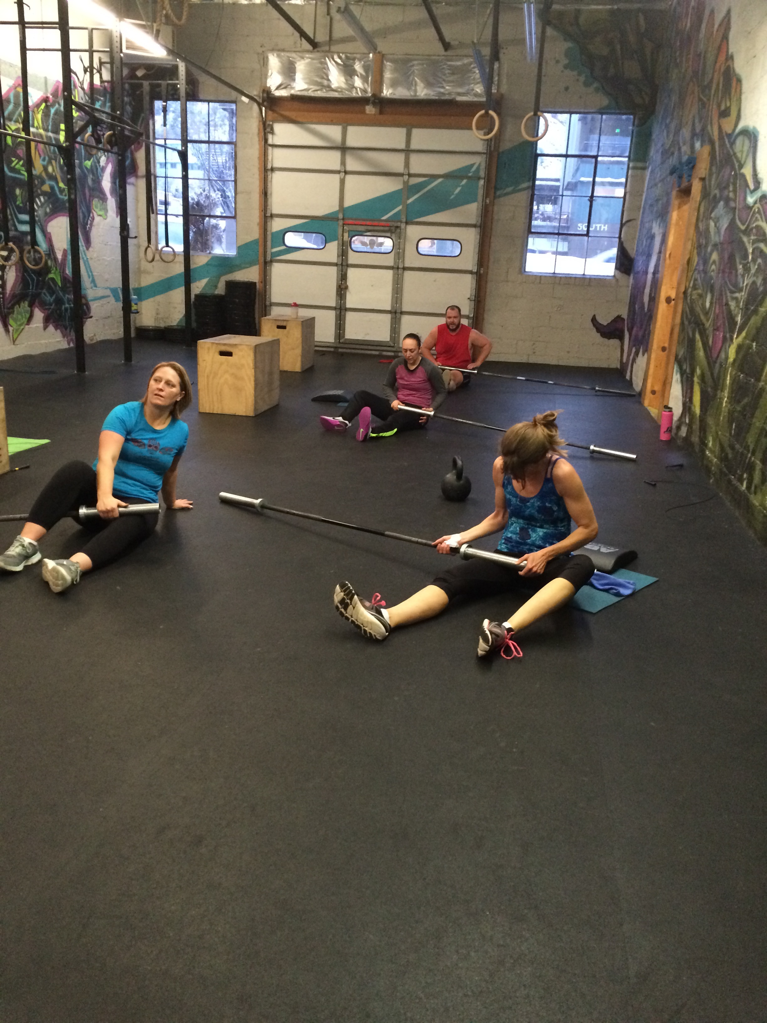 A little post-workout quad smashing.