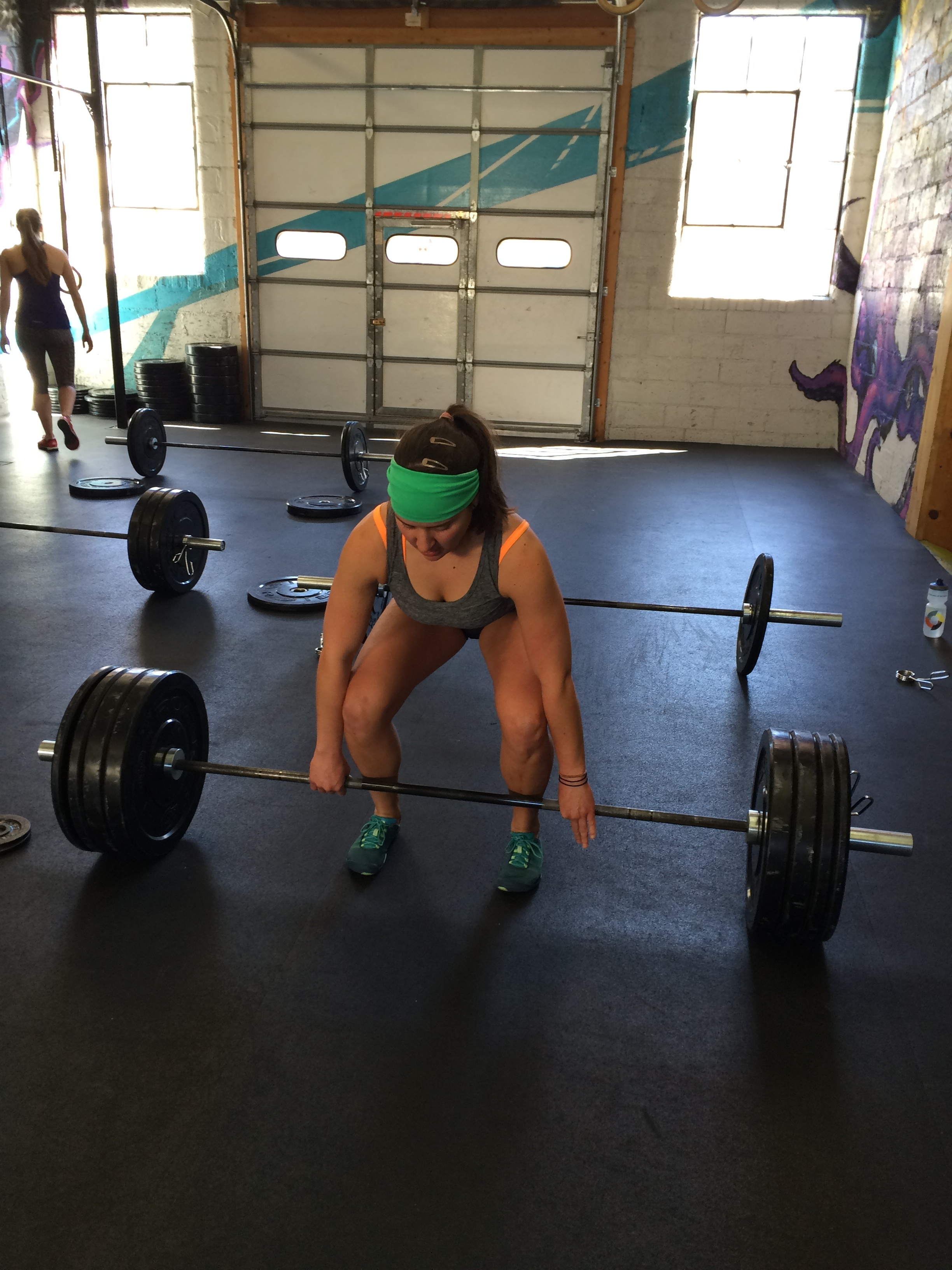 Veronica's focus is long distance running. Really long distance. And really fast. She lifts weights.