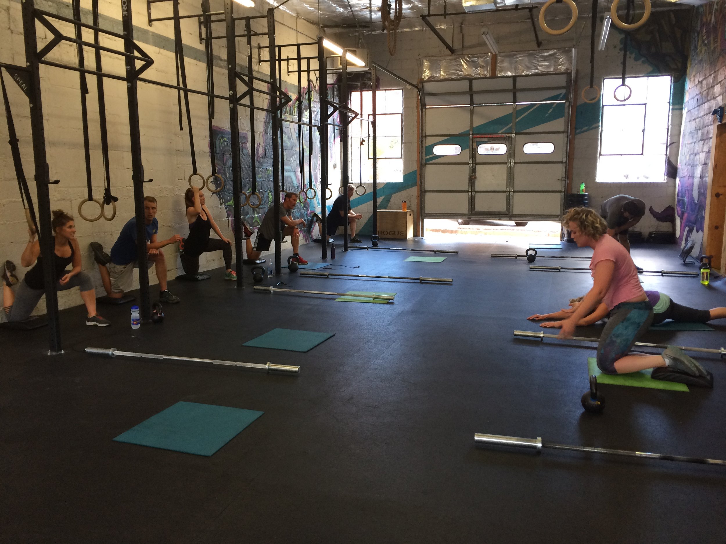 Awesome crew from Open Sky Wilderness Therapy at Catacombs this week. Colleagues that workout together work better together.