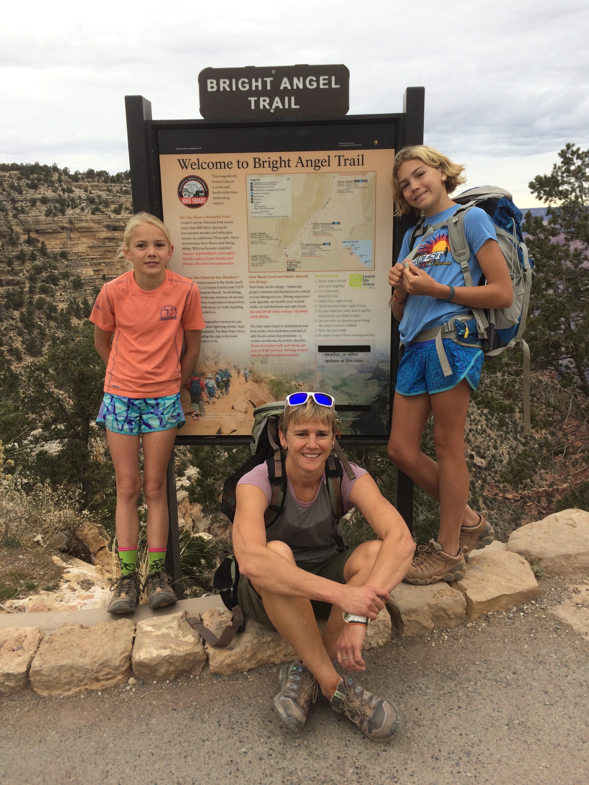 Grateful to have gotten to hike to the bottom of the Grand Canyon (and back) with these two turkeys.
