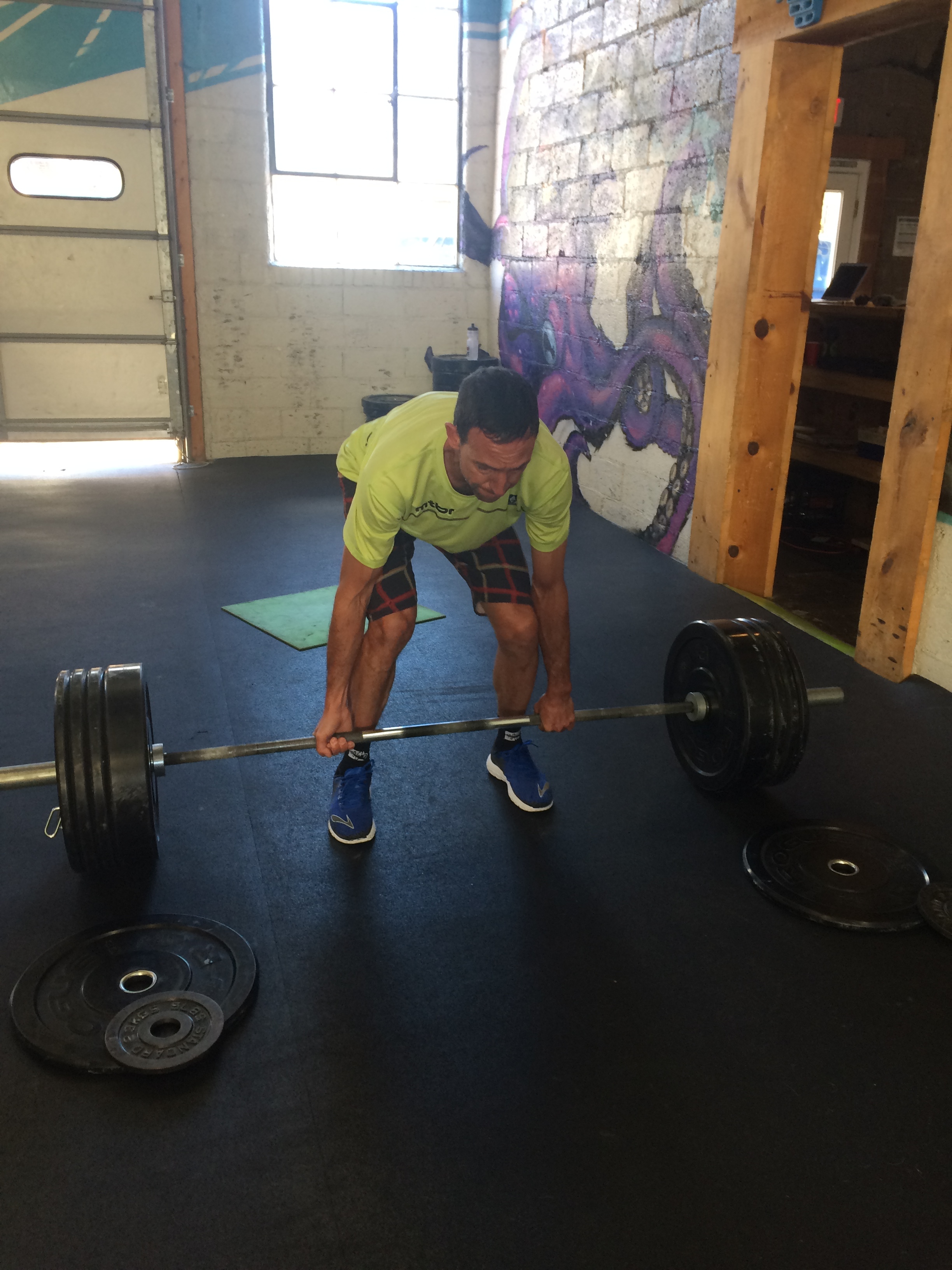 Fox hitting a new 1RM deadlift for about 30 reps in Tuesday's workout.