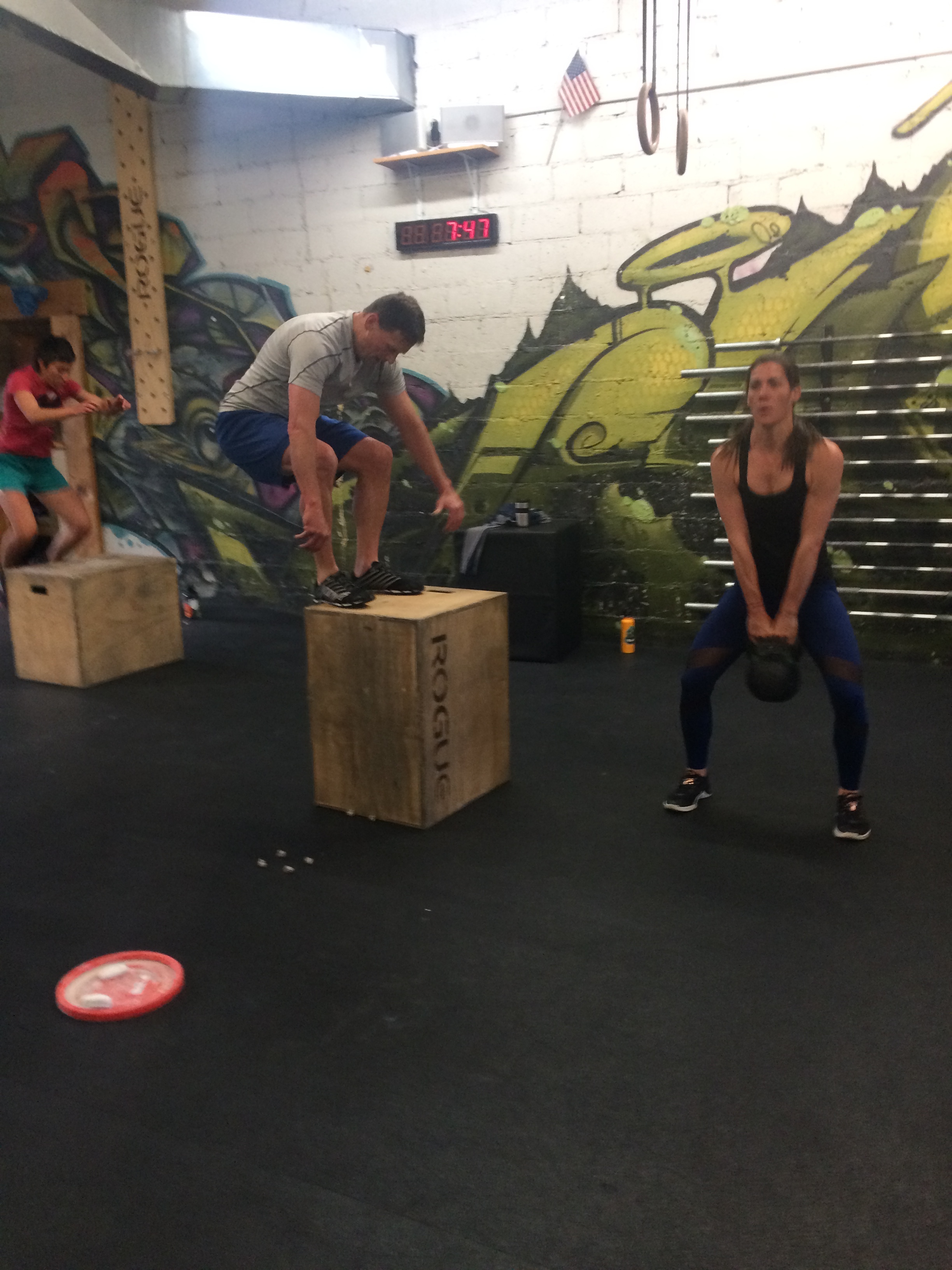 Heavy kettlebell swings and tall box jumps were the order of the day last week. 