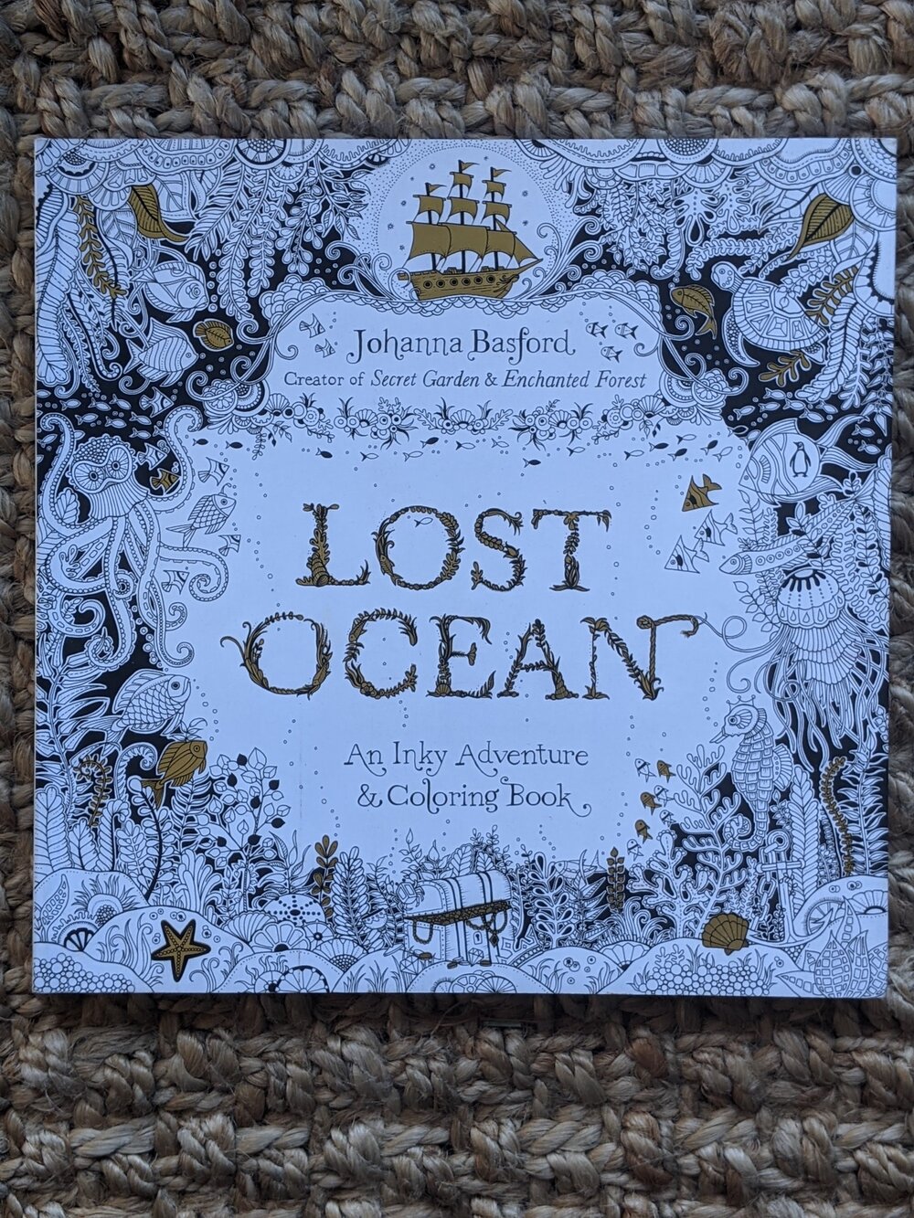 Coloring Book: Lost Ocean, An Inky Adventure and Coloring Book for