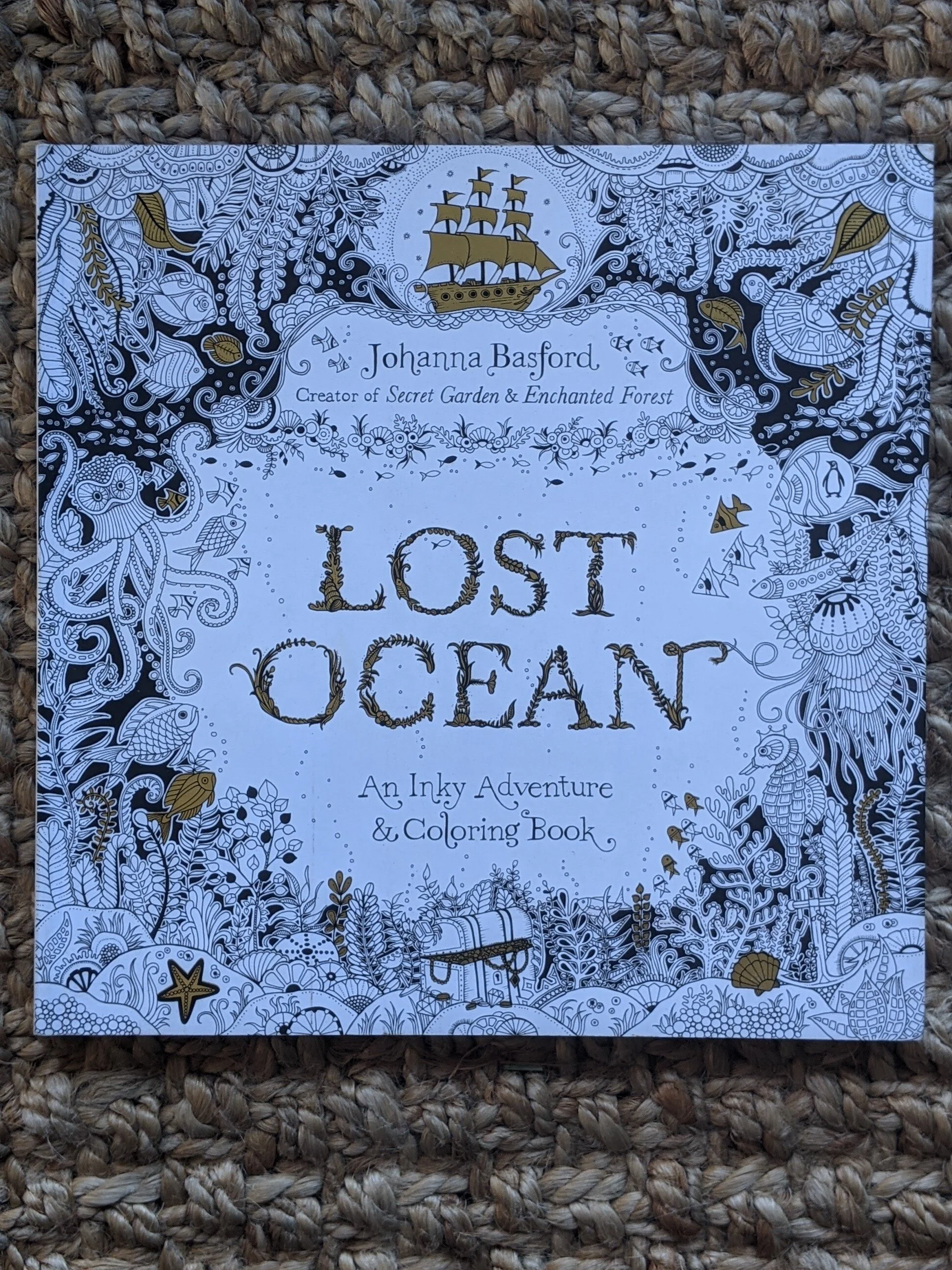 Lost Ocean: An Inky Adventure and Coloring Book for Adults