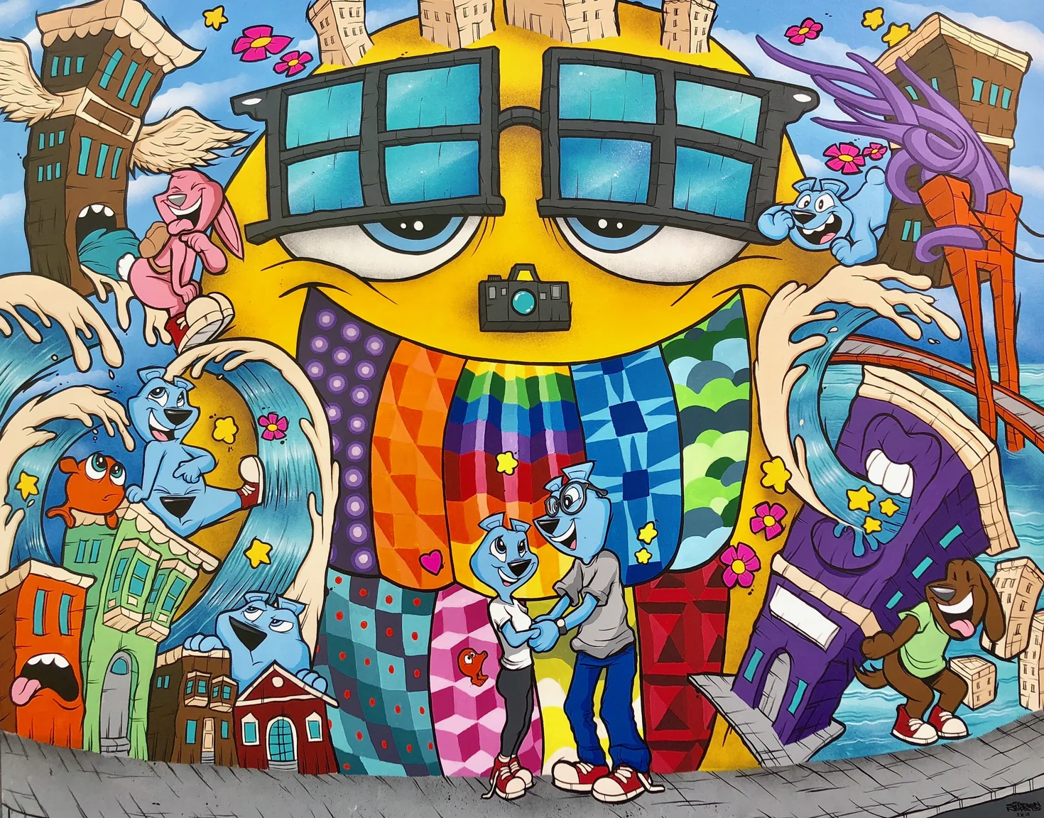 "Love on 18th st." 4 ft by 5 ft