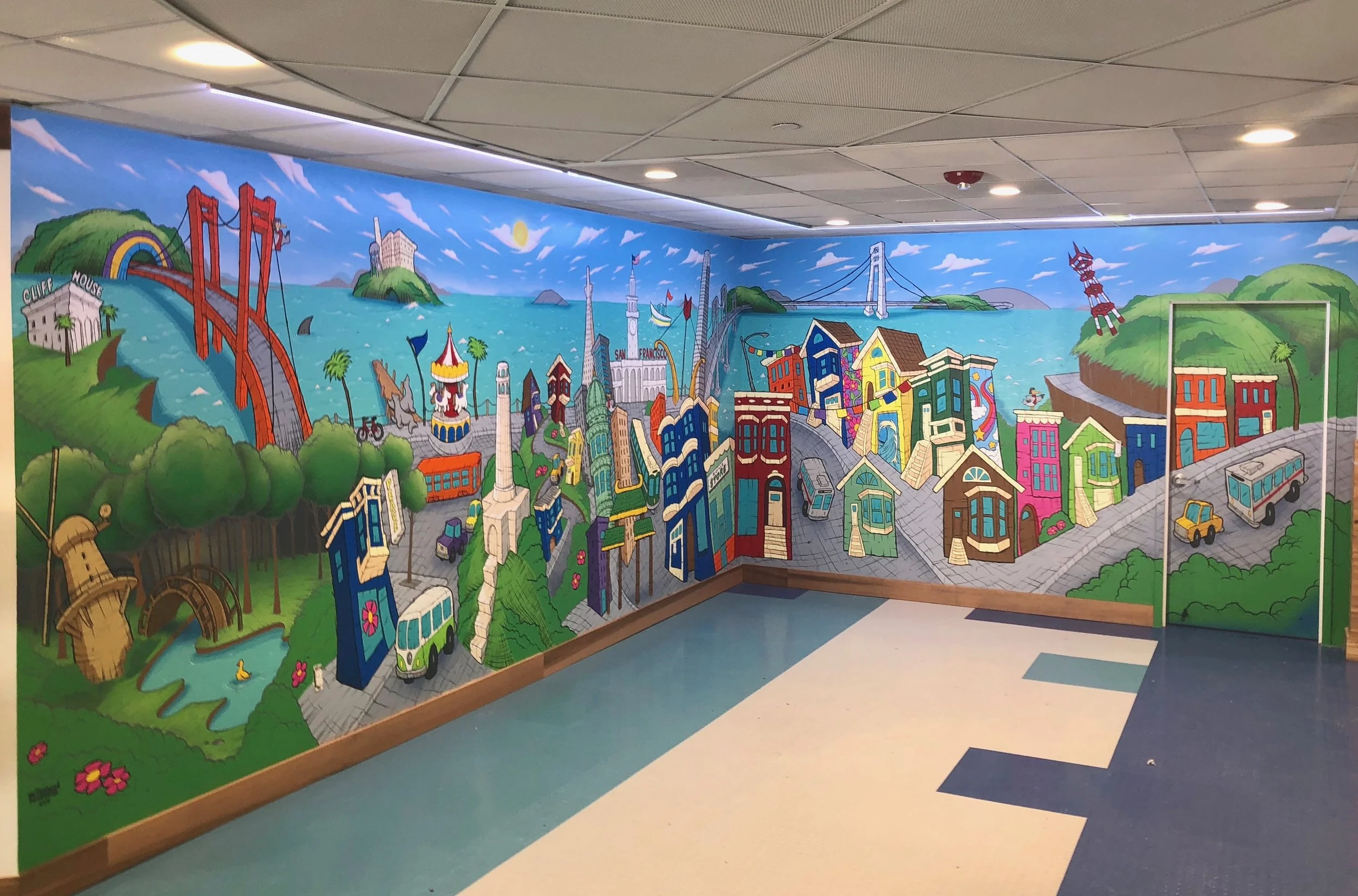 "The SF Flyer" lobby @ Pier 39