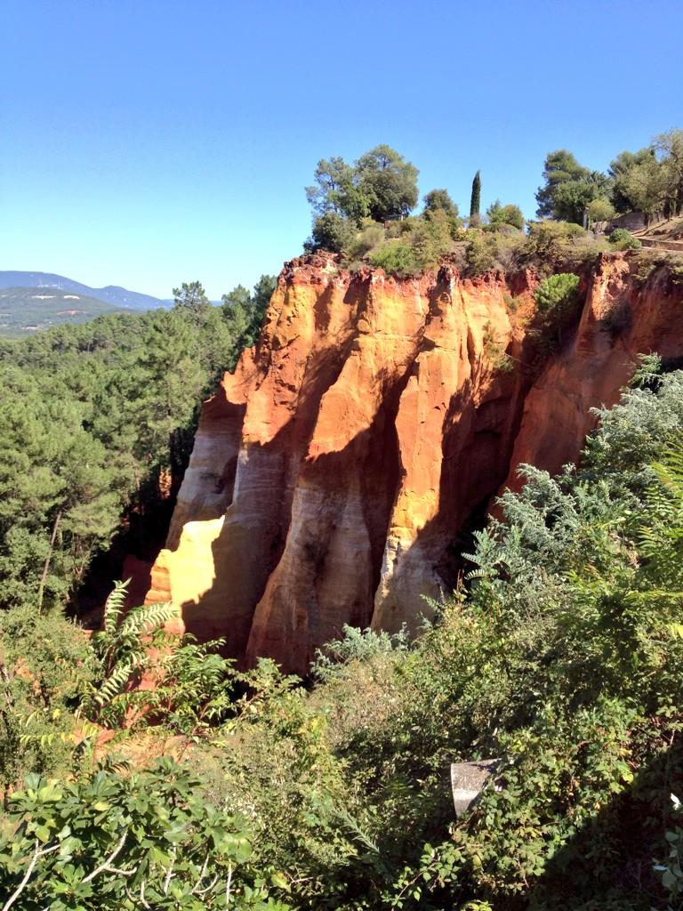 Roussillon in the Luberon region of France, August 2014.