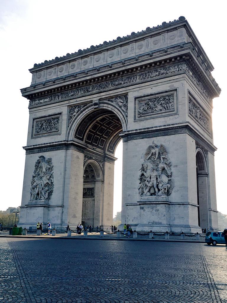 Arc de Triomphe, Paris, April 2015.