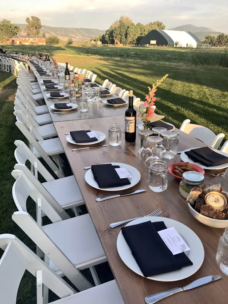 Dinner in Eden, Utah. July 2017.