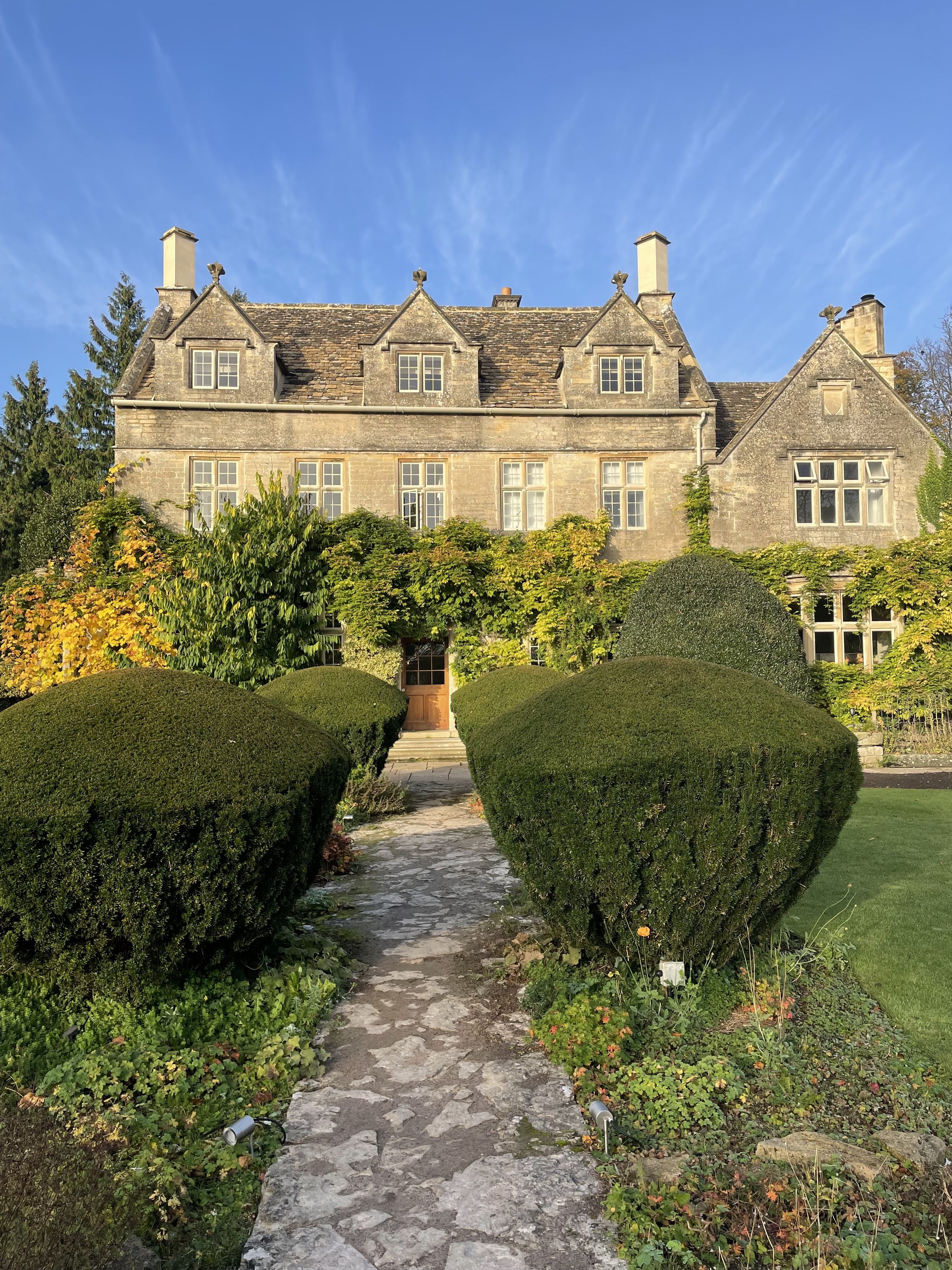 Barnsley House in The Cotswolds, England. November 2021.