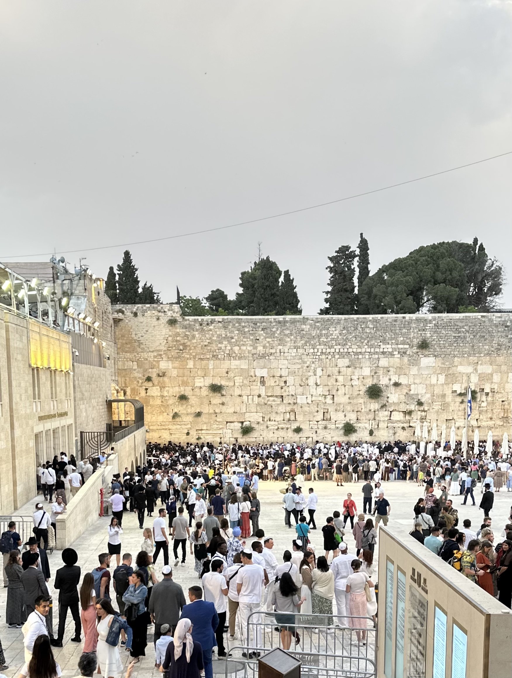 The Wailing Wall in Jerusalem, Israel. June 2023.