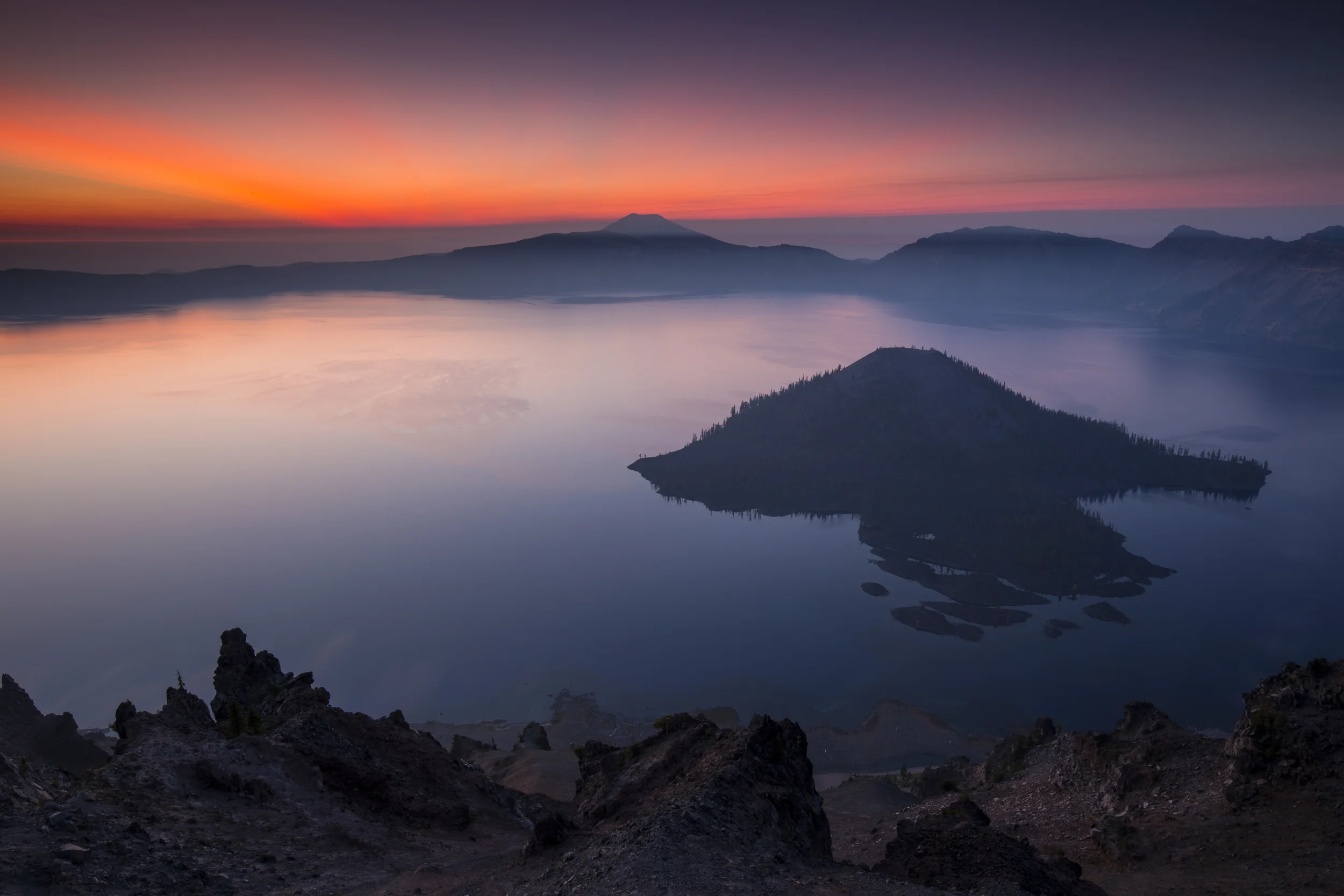 Sunrise over Crater Lake