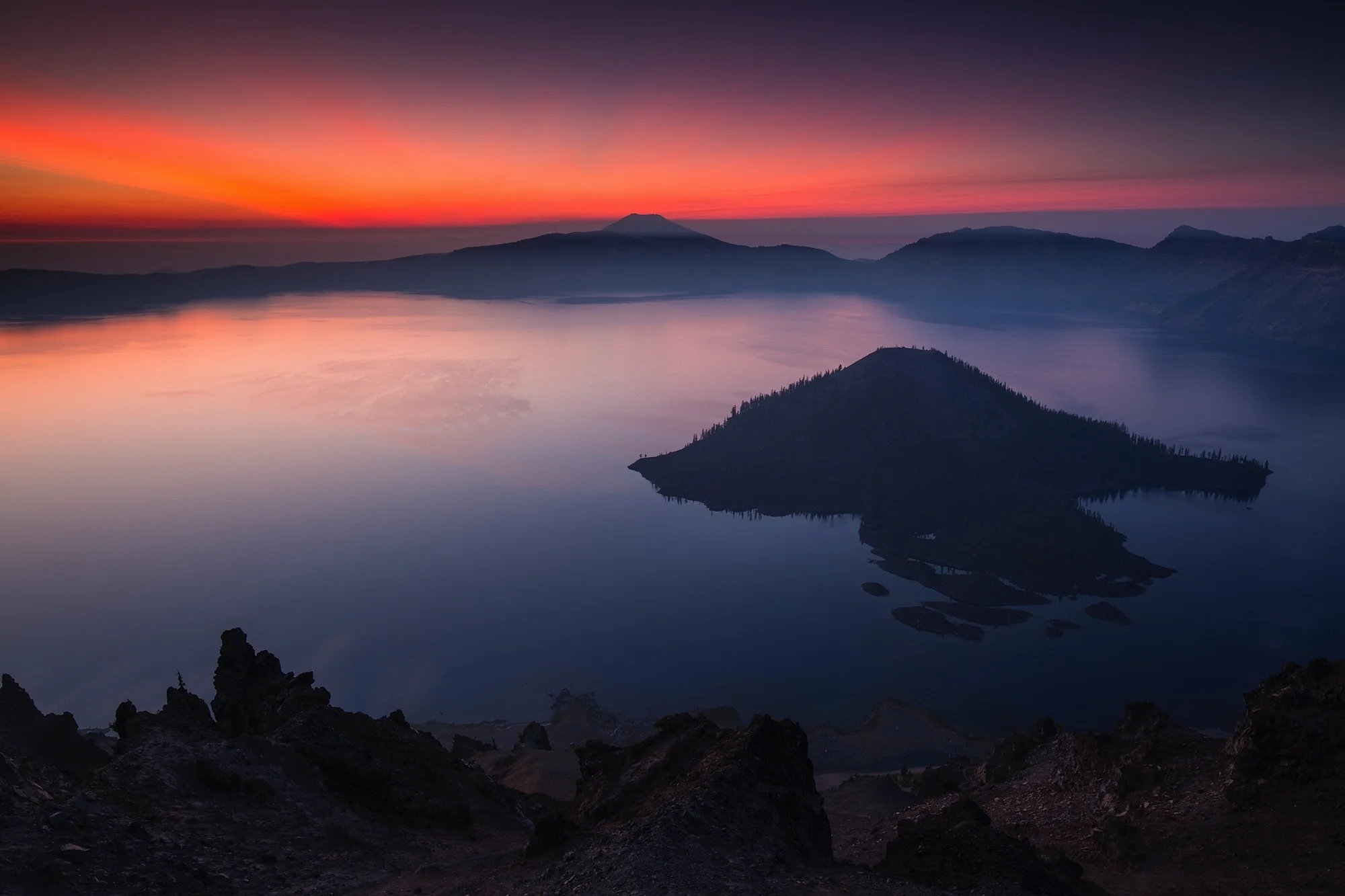 Sunrise over Crater Lake