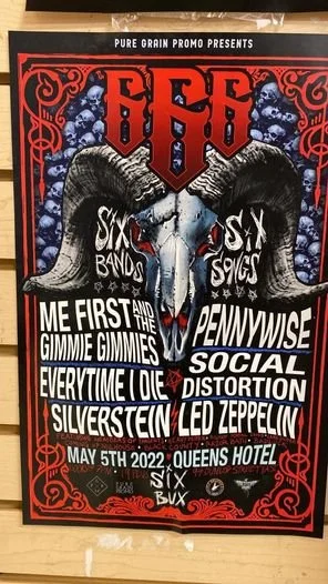 666 Cover night-6- bands 6 songs 6 BUX!