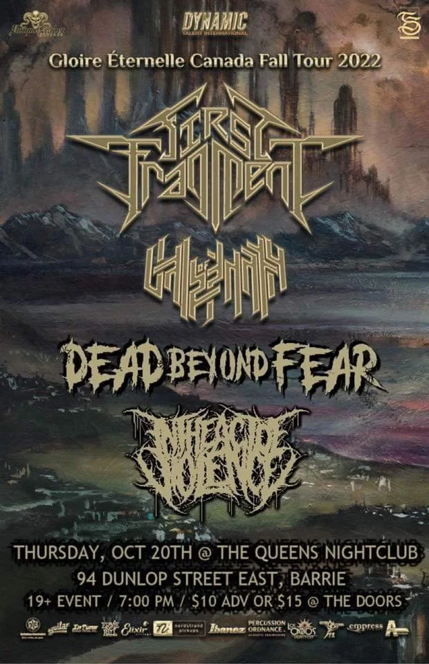 First Fragment &amp; Vale of Pnath tour with: Dead Beyond Fear &amp; In The Act of Violence 
