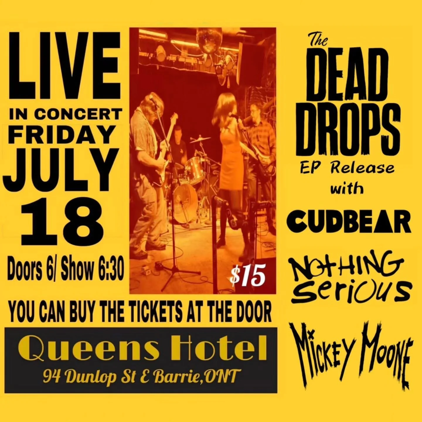 The Dead Drops, Cudbear, Nothing Serious, &amp; Mickey Moone