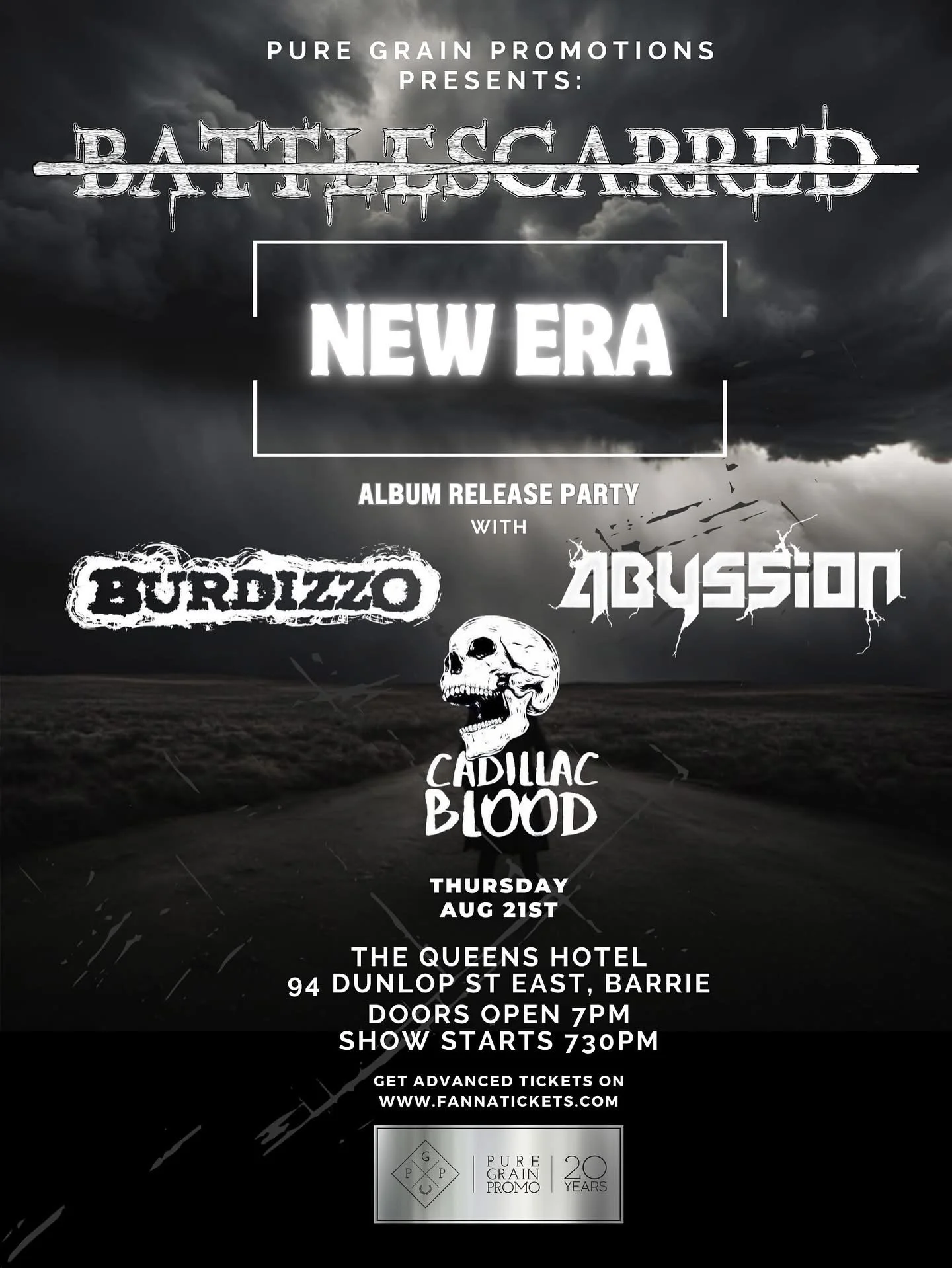 Battlescarred with Burdizzo, Abysion, Cadillac Blood