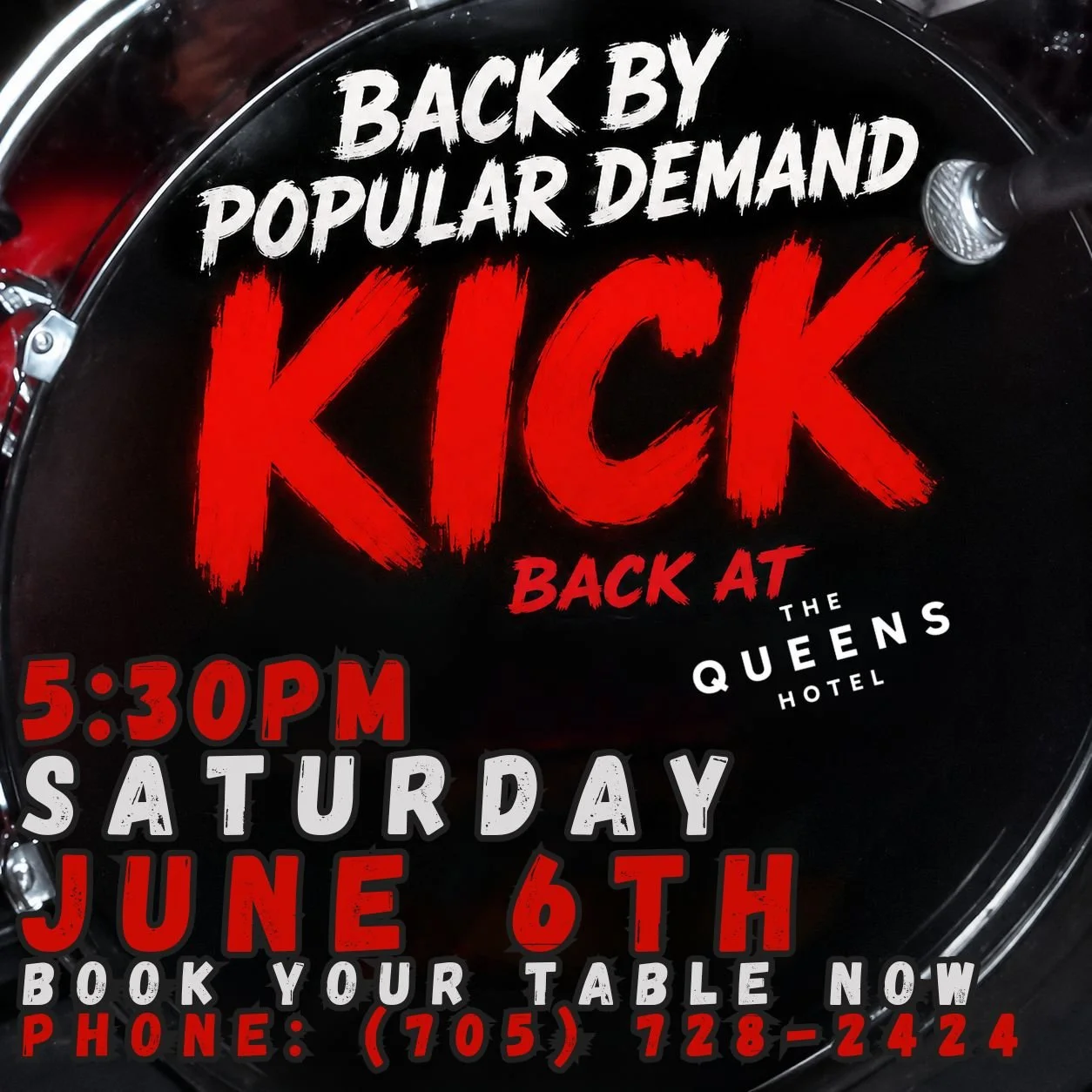 KICK band back at The Queens