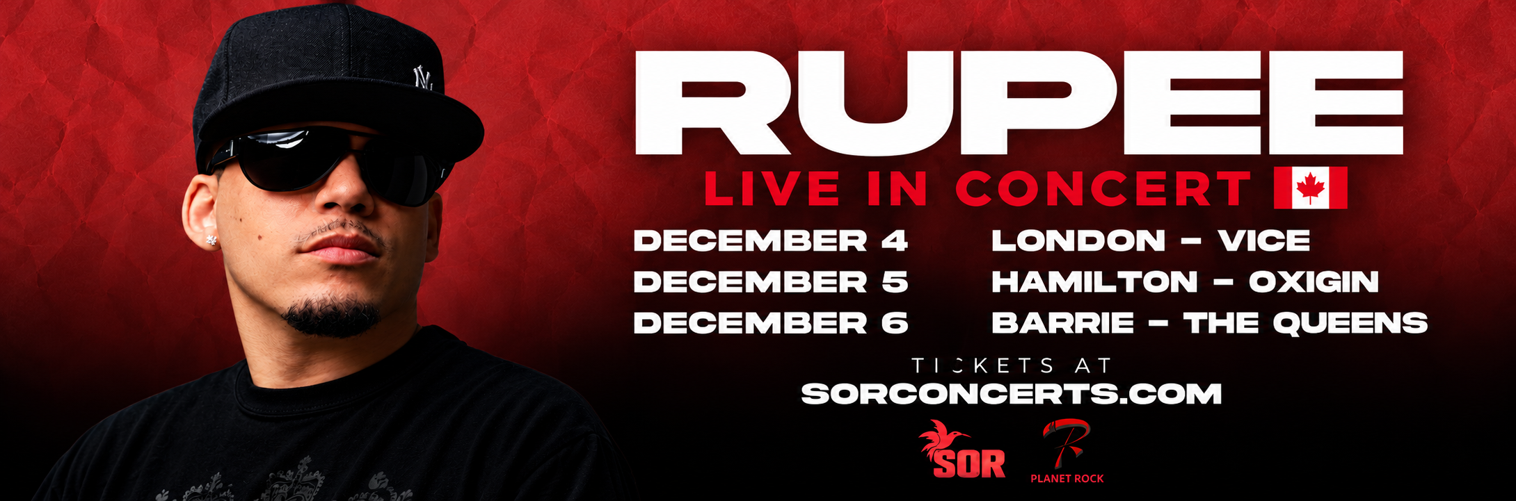 RUPEE LIVE IN CONCERT IN BARRIE!