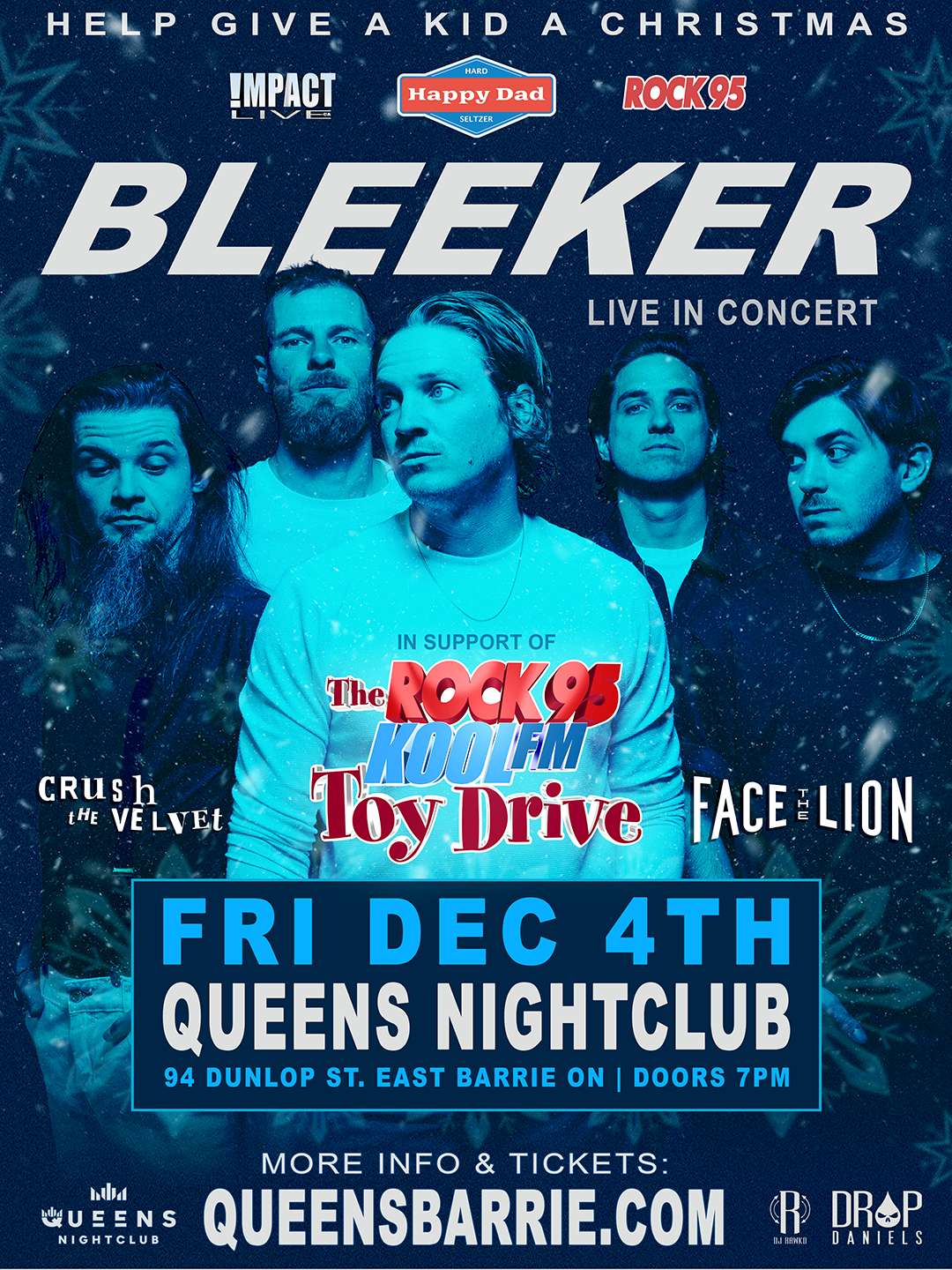 BLEEKER &amp; Friends In Support Of The Rock 95-Koolfm Toy Drive!