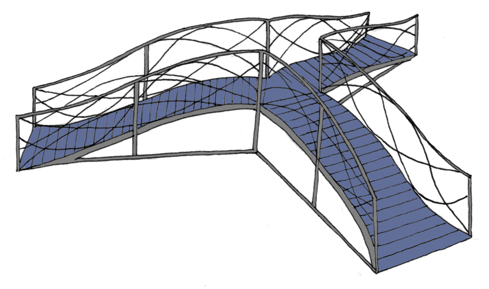 Wendy Wischer and John Mack's proposed Three Creeks Wayfinding Installation, Where the Waters Meet .