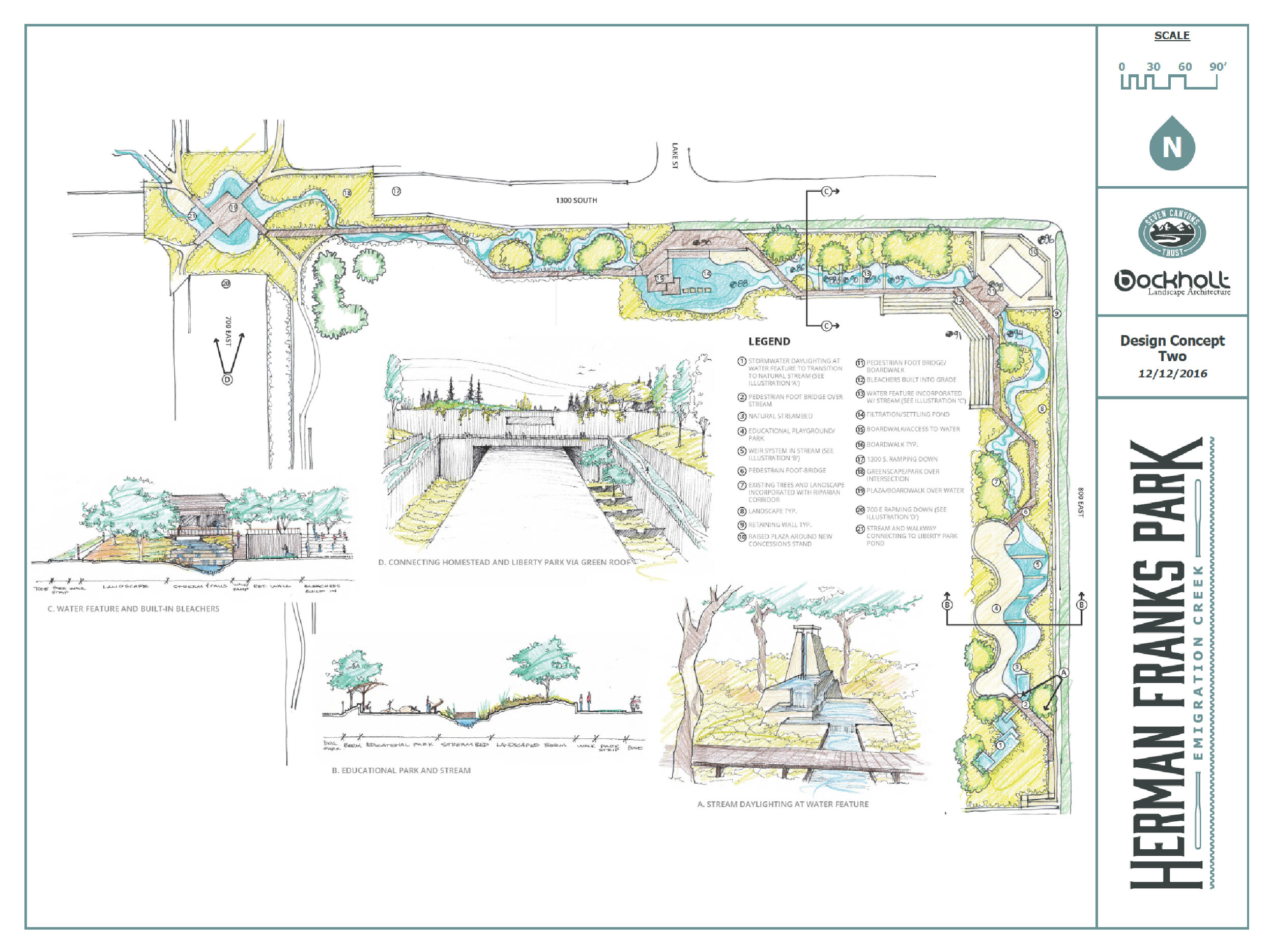Herman Franks Park Design Concept Two Seven Canyons Trust