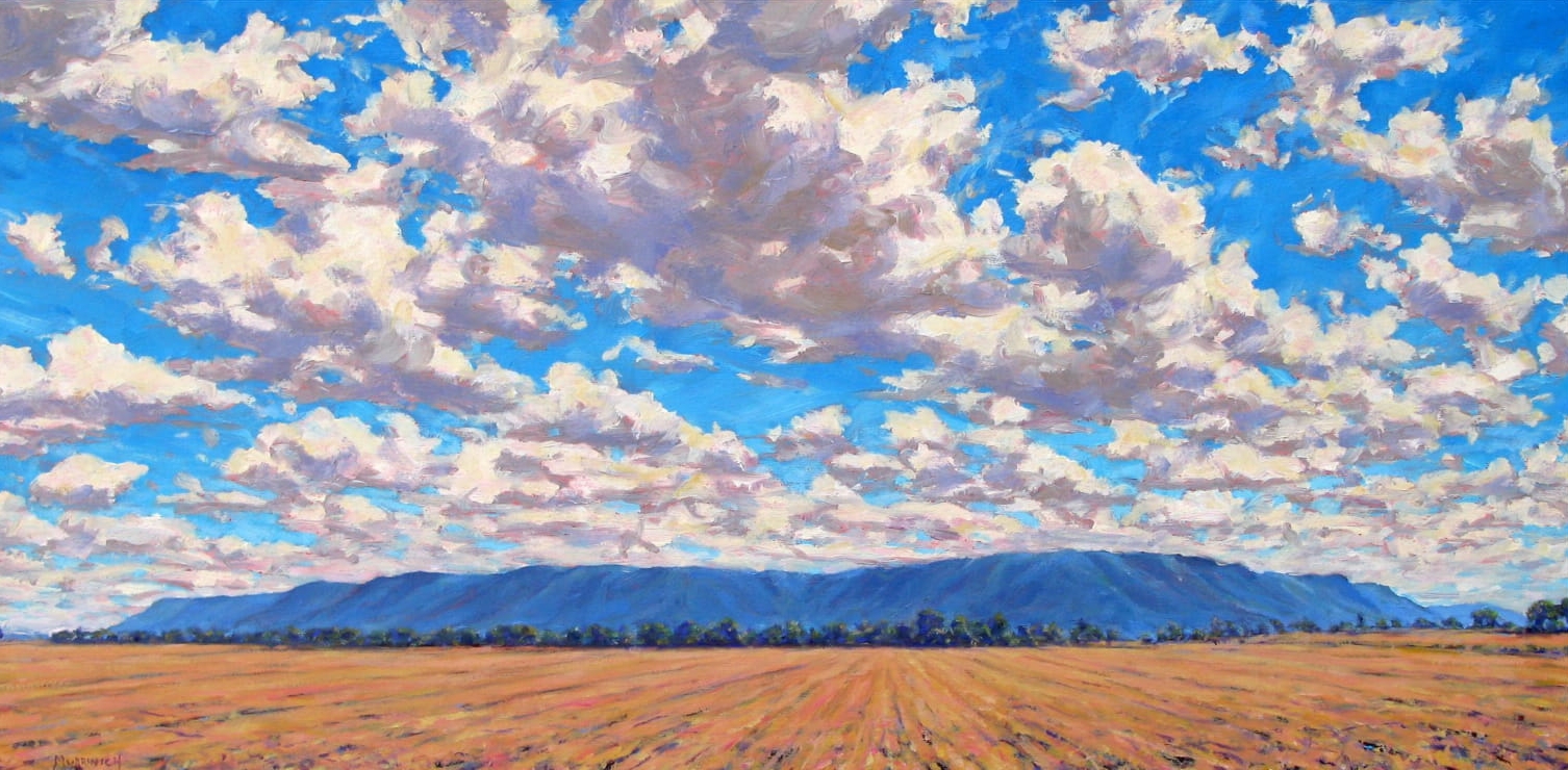David Mudrinich Across Atkins Bottom Oil on Canvas