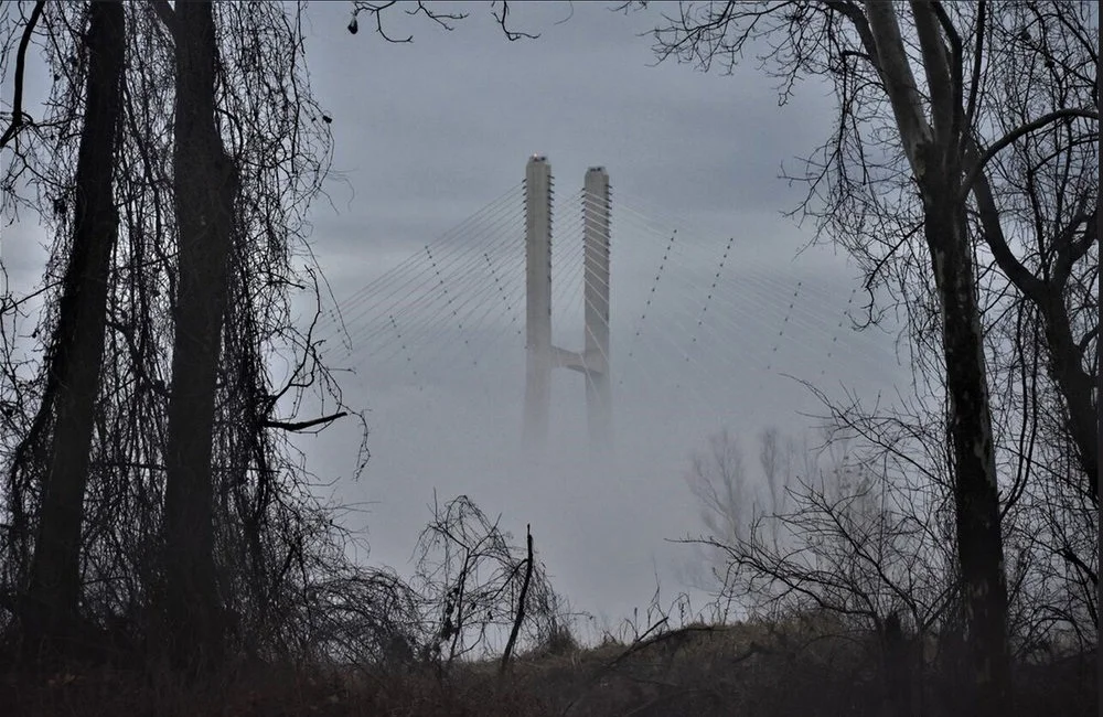 Mississippi Bridge, 2018 by Ken Lambert is part of the Scenes Along the Delta Rhythm & Bayous Highway Exhibition, opening February 7.