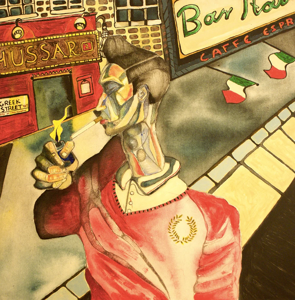 Radical Reg I (Soho) acrylic on canvas board 60cm x 60cm (2013)