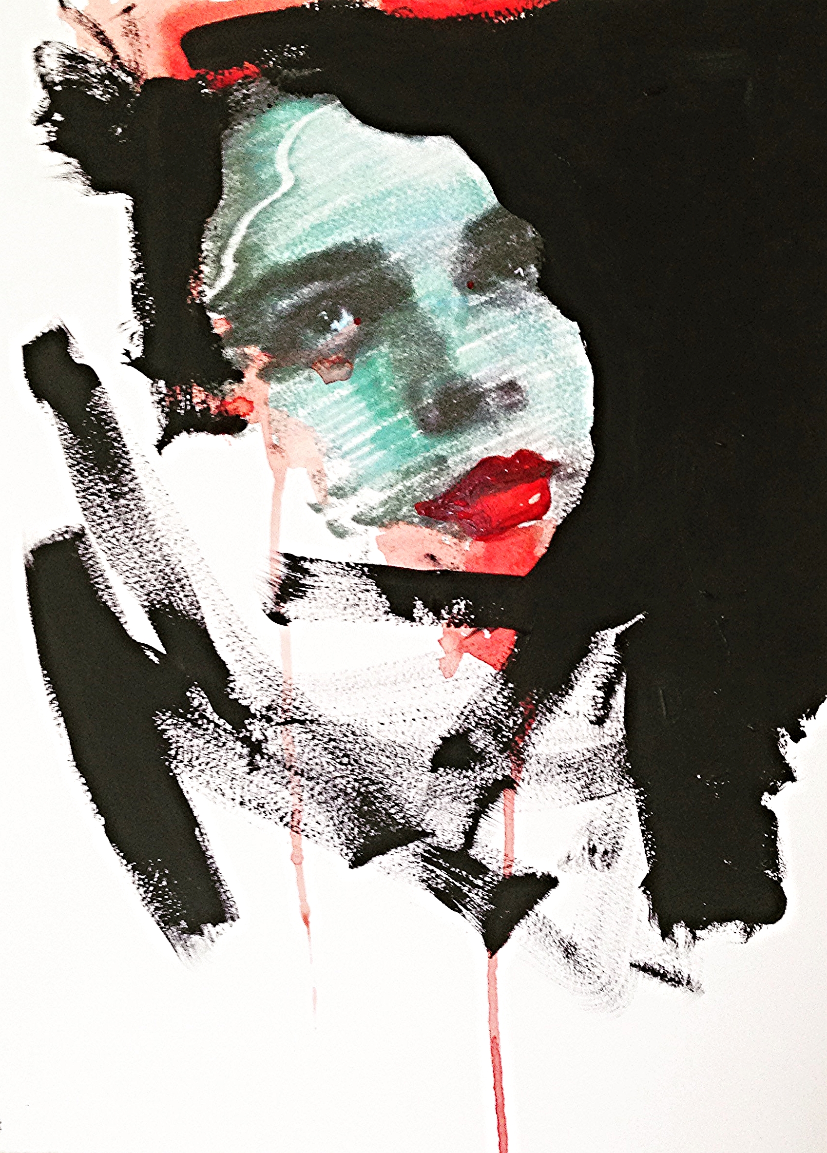 And sometimes I miss you (2015) Phototransfer print; acrylic on 250GSM Somerset Cream paper