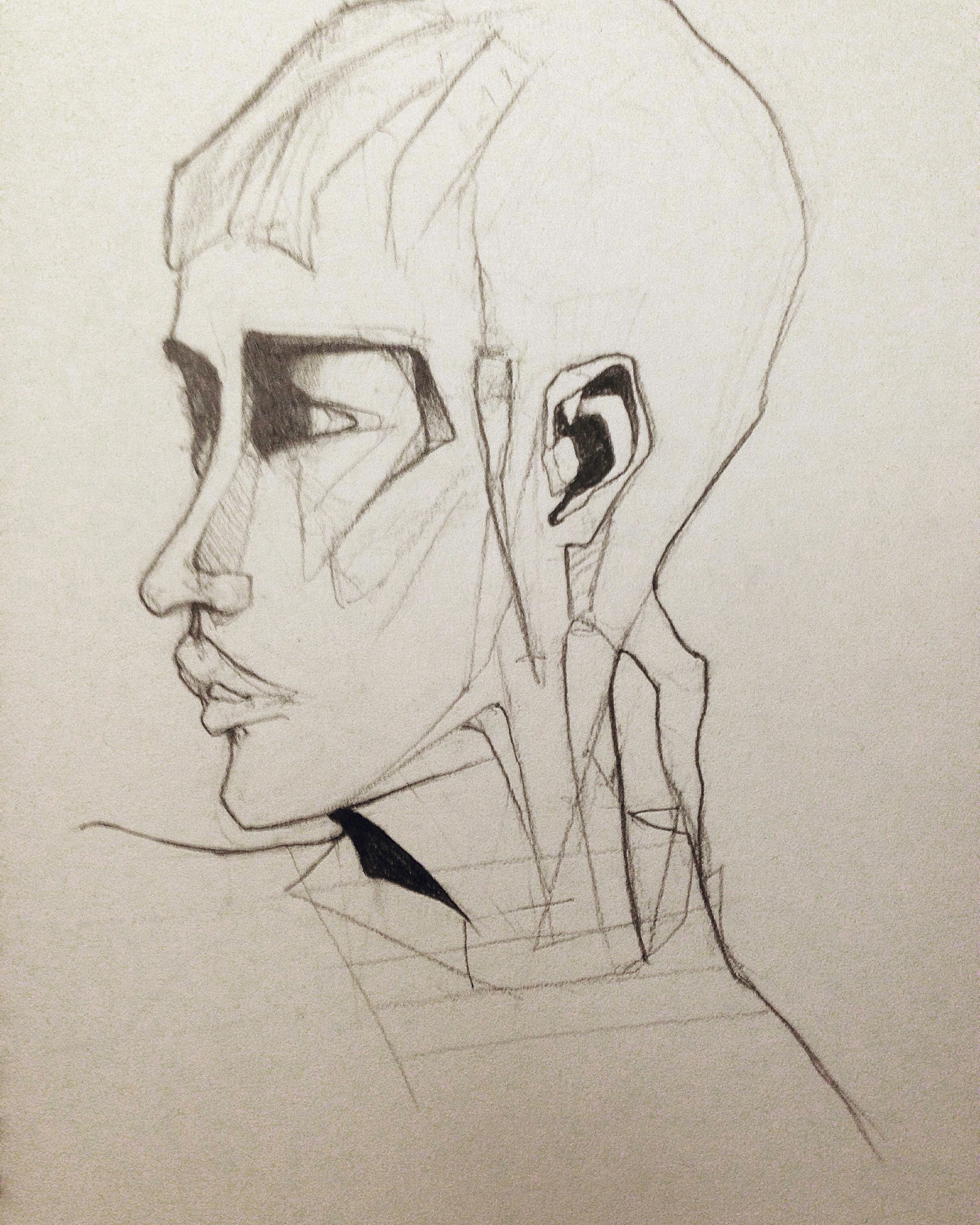 Rudegirl (2016) Graphite on A4 Cartridge paper
