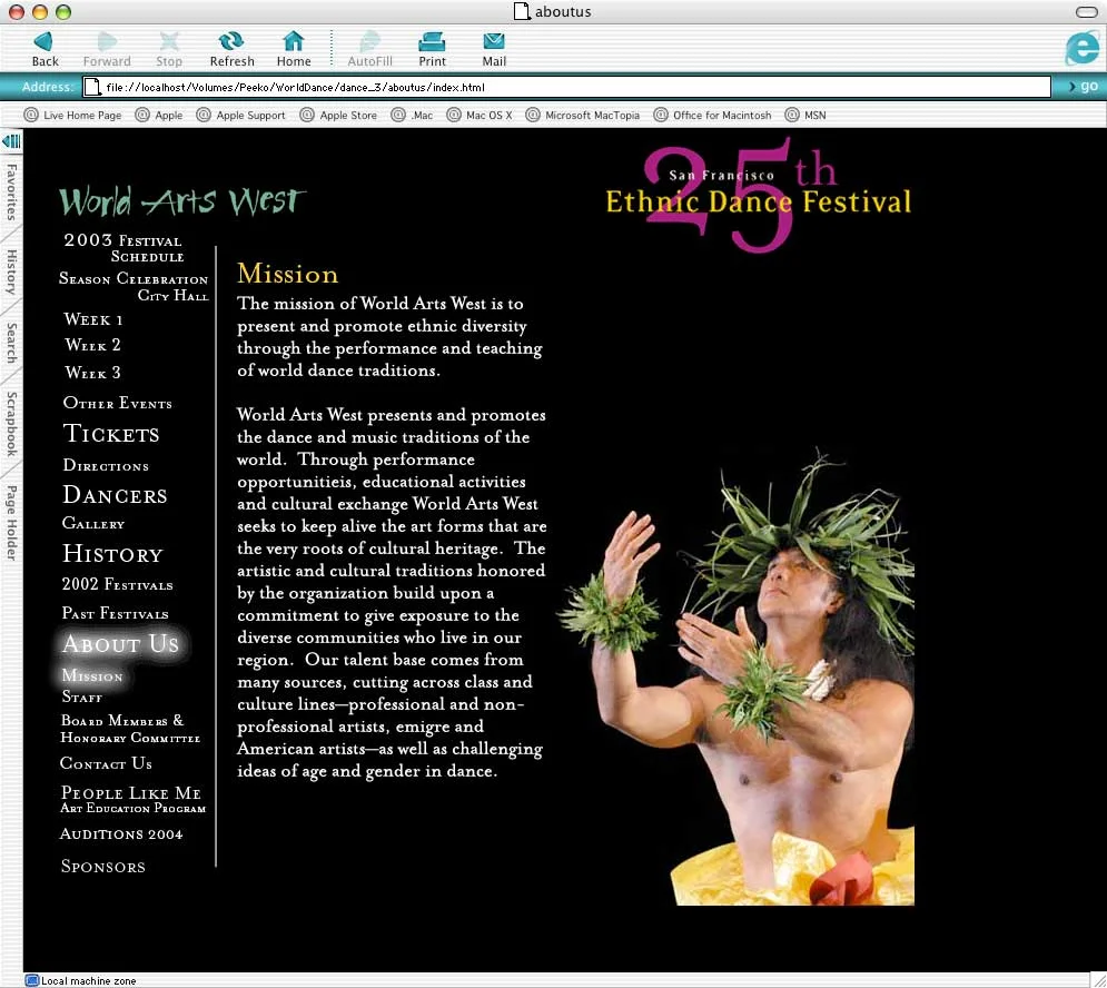 Ethnic Dance Festival website