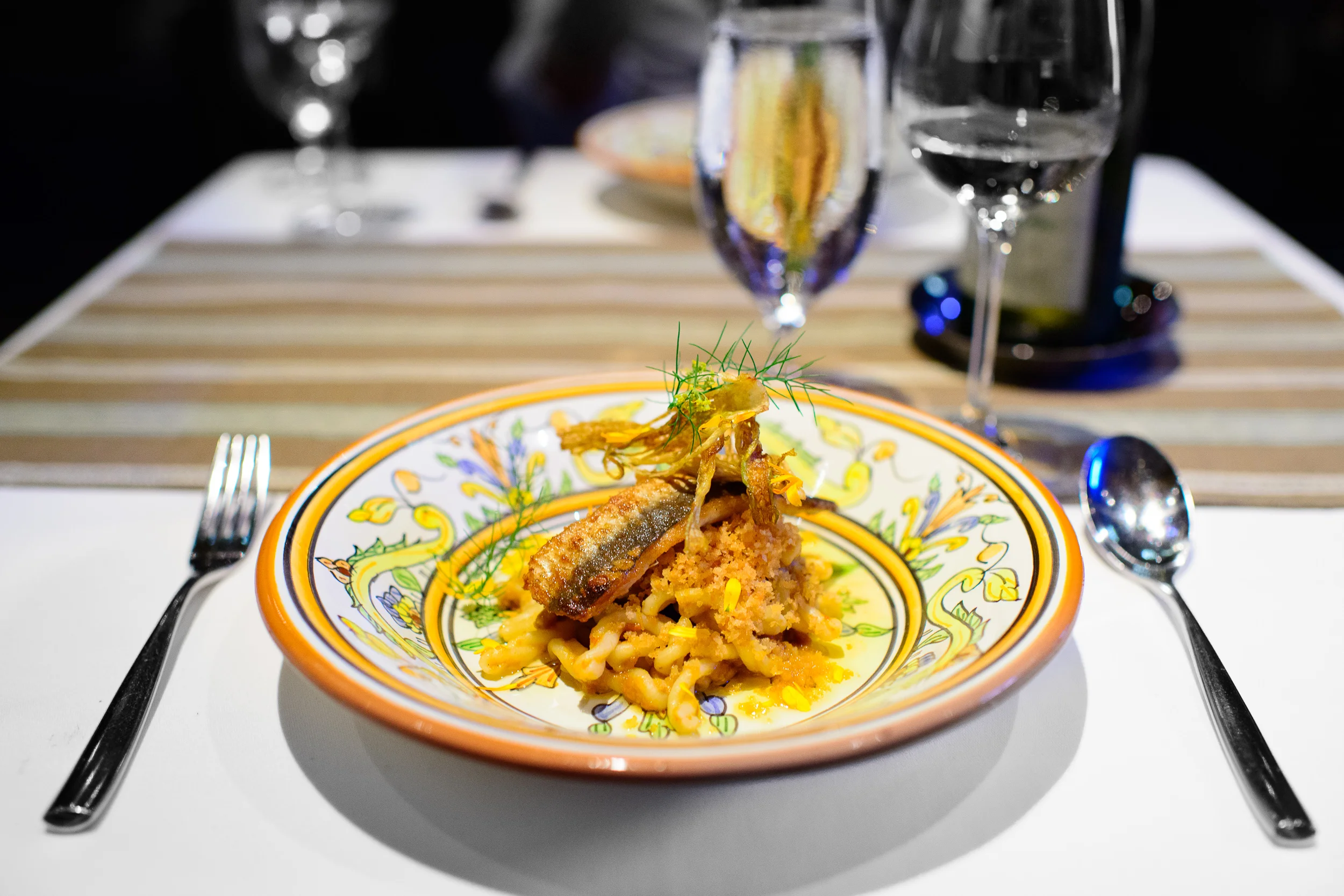 Gemelli con le Sarde (paired pasta twists) / Next: Sicily, Chicago, Illinois, United States