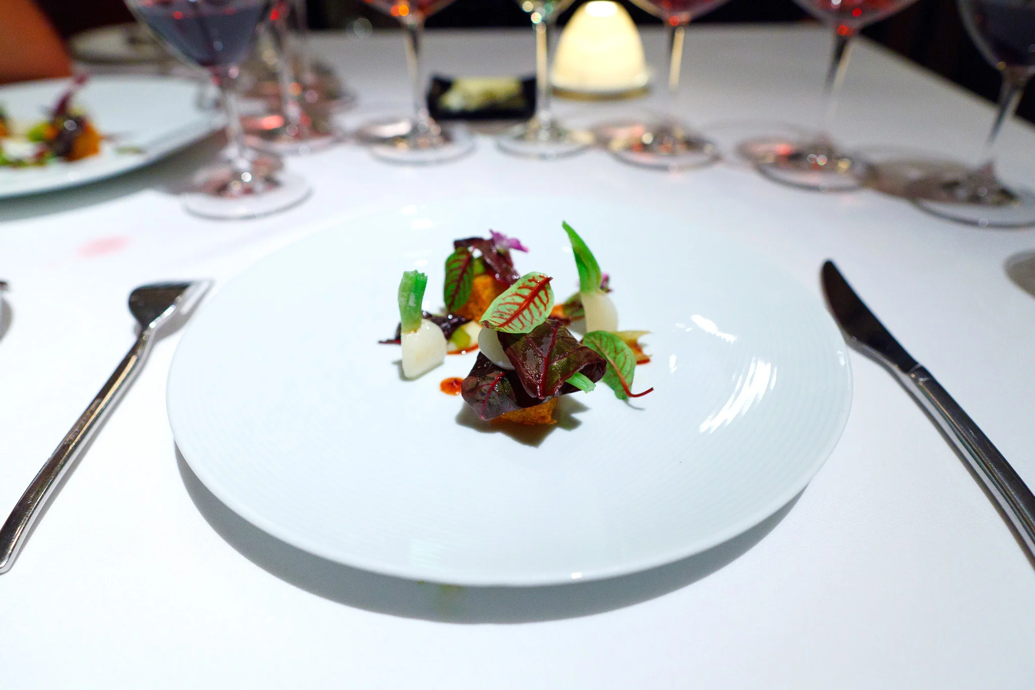 15th Course - Potatoes-duck fat "paillasson," fennel and turnip, bitter orange with olive
