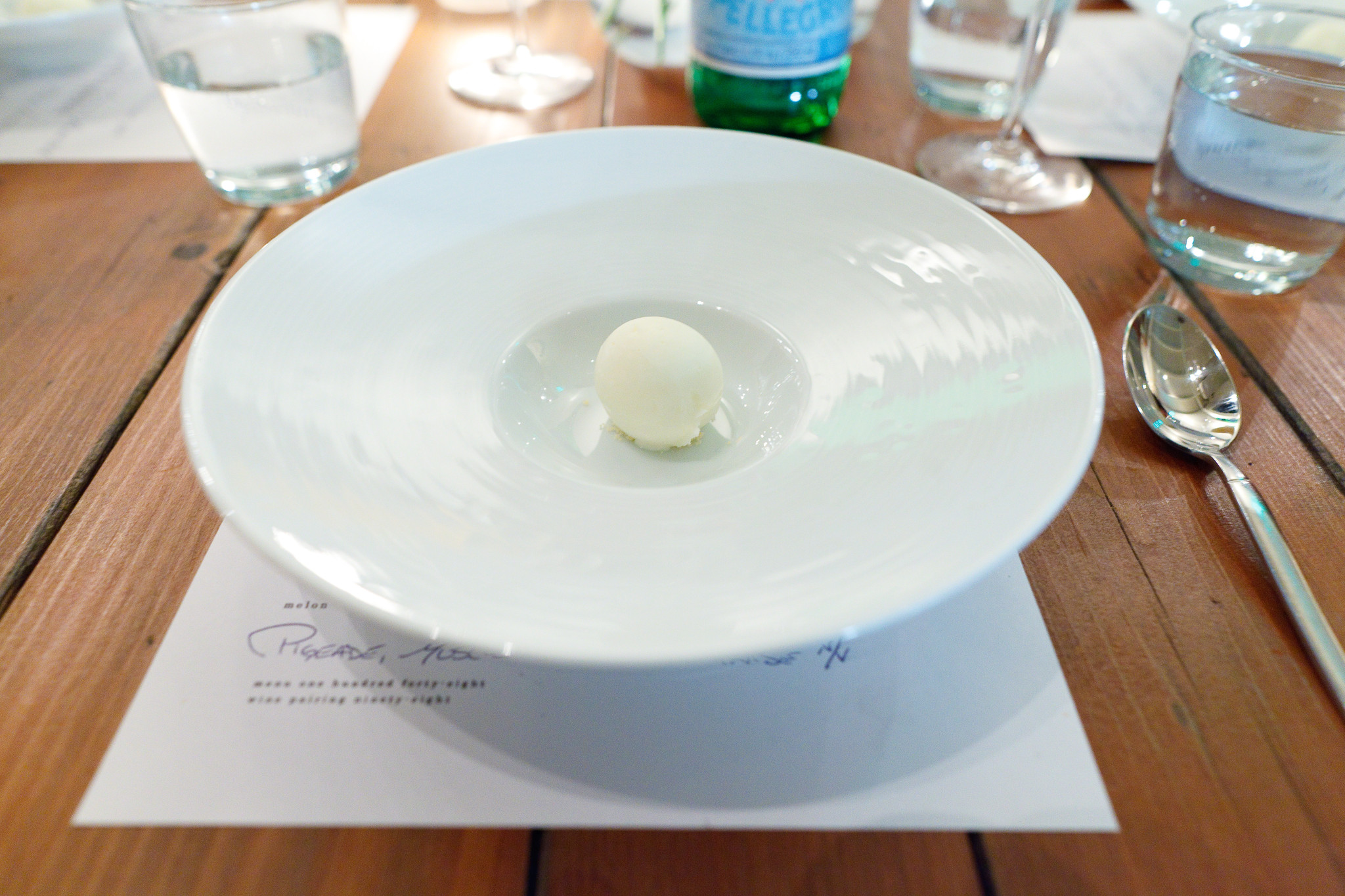 9th Course, Popcorn ice cream